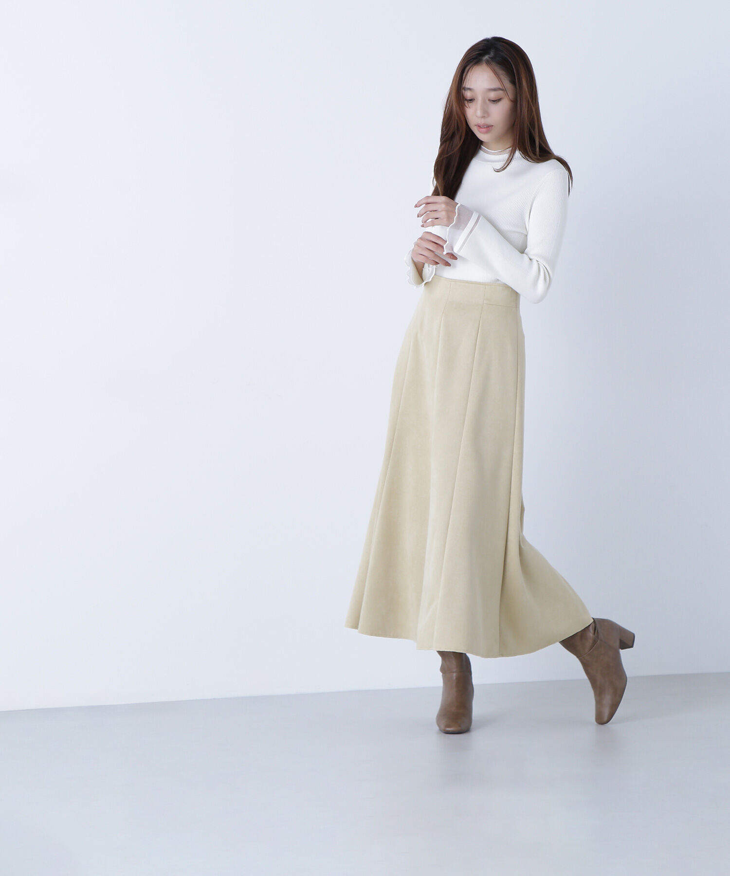  「&ldquo;さりげな&rdquo;シアースリーブニット」|ニット・セーター|