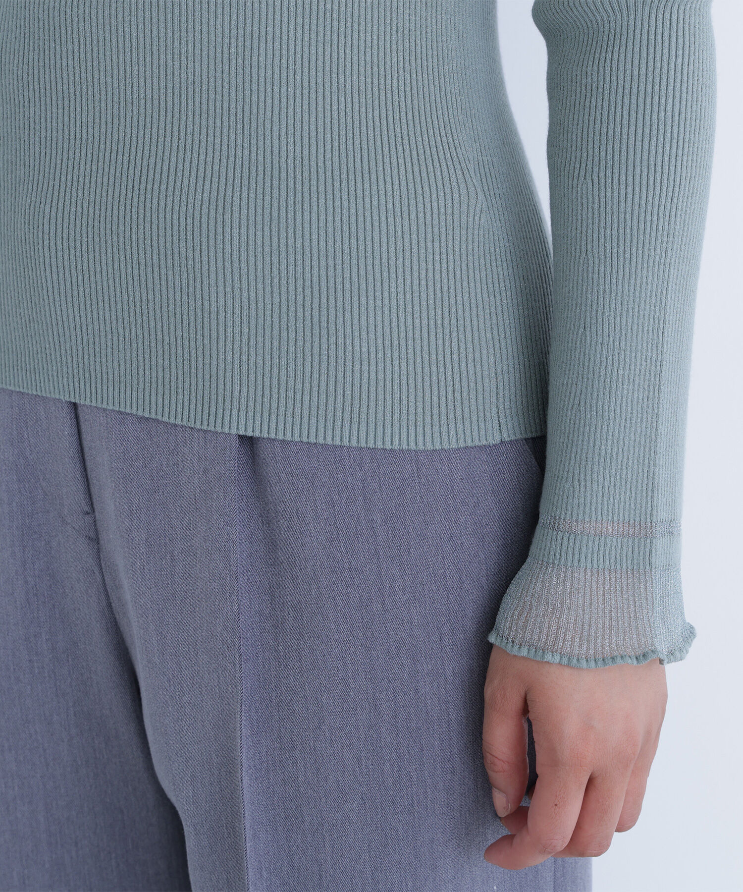  「&ldquo;さりげな&rdquo;シアースリーブニット」|ニット・セーター|