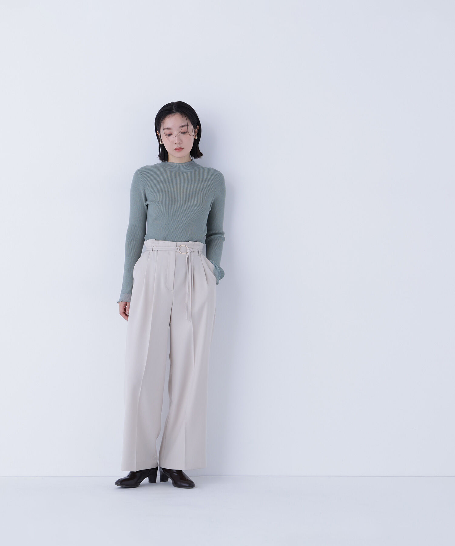  「&ldquo;さりげな&rdquo;シアースリーブニット」|ニット・セーター|