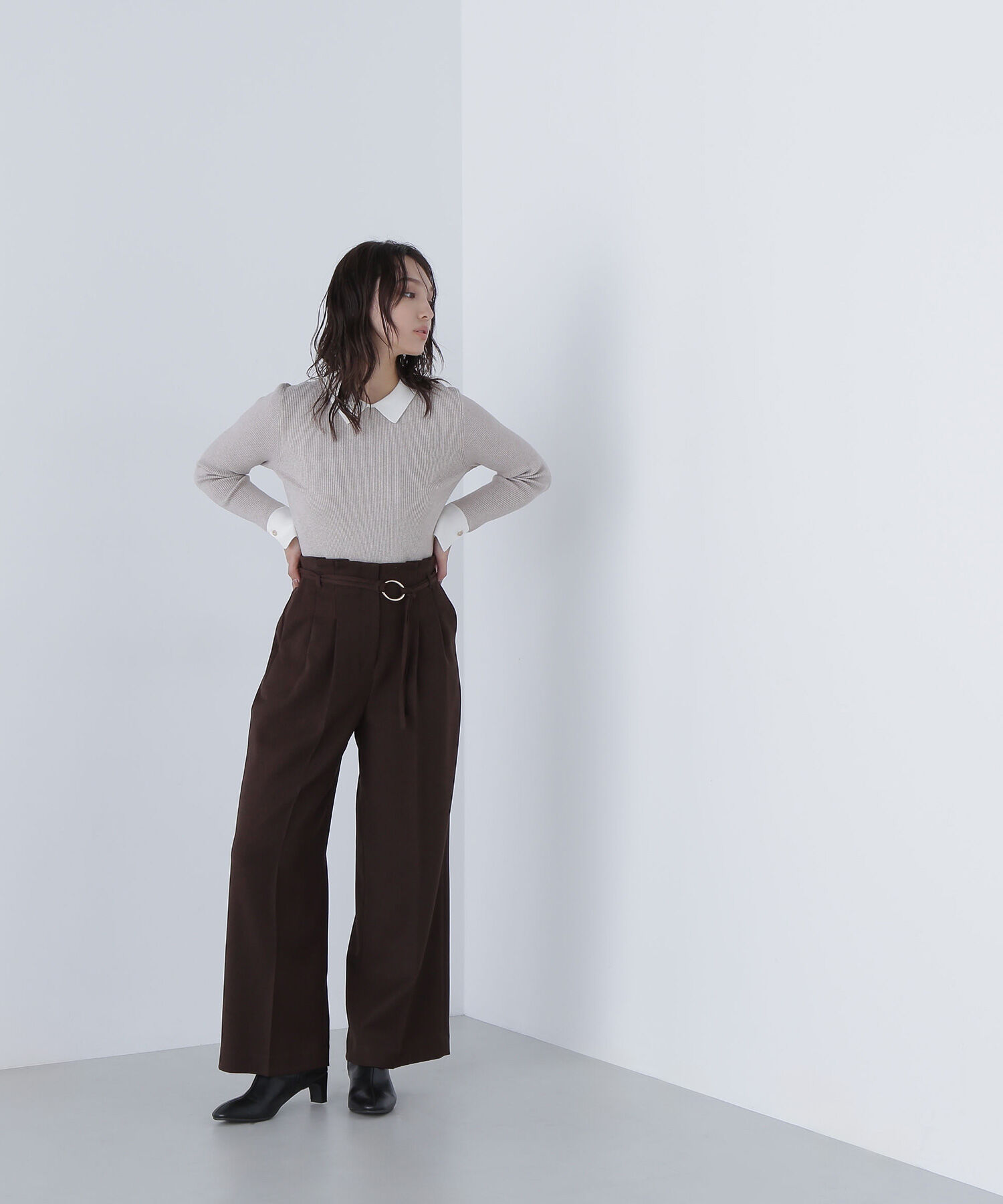  「ダブルベルトワイドパンツII」|その他|