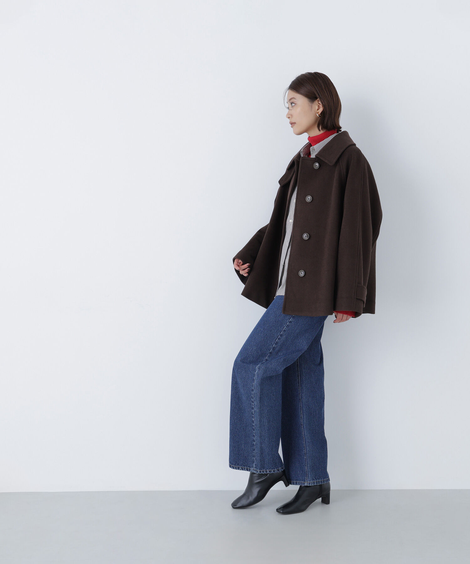  「ステンカラーハーフコート」|ブルゾン・スタジャン|