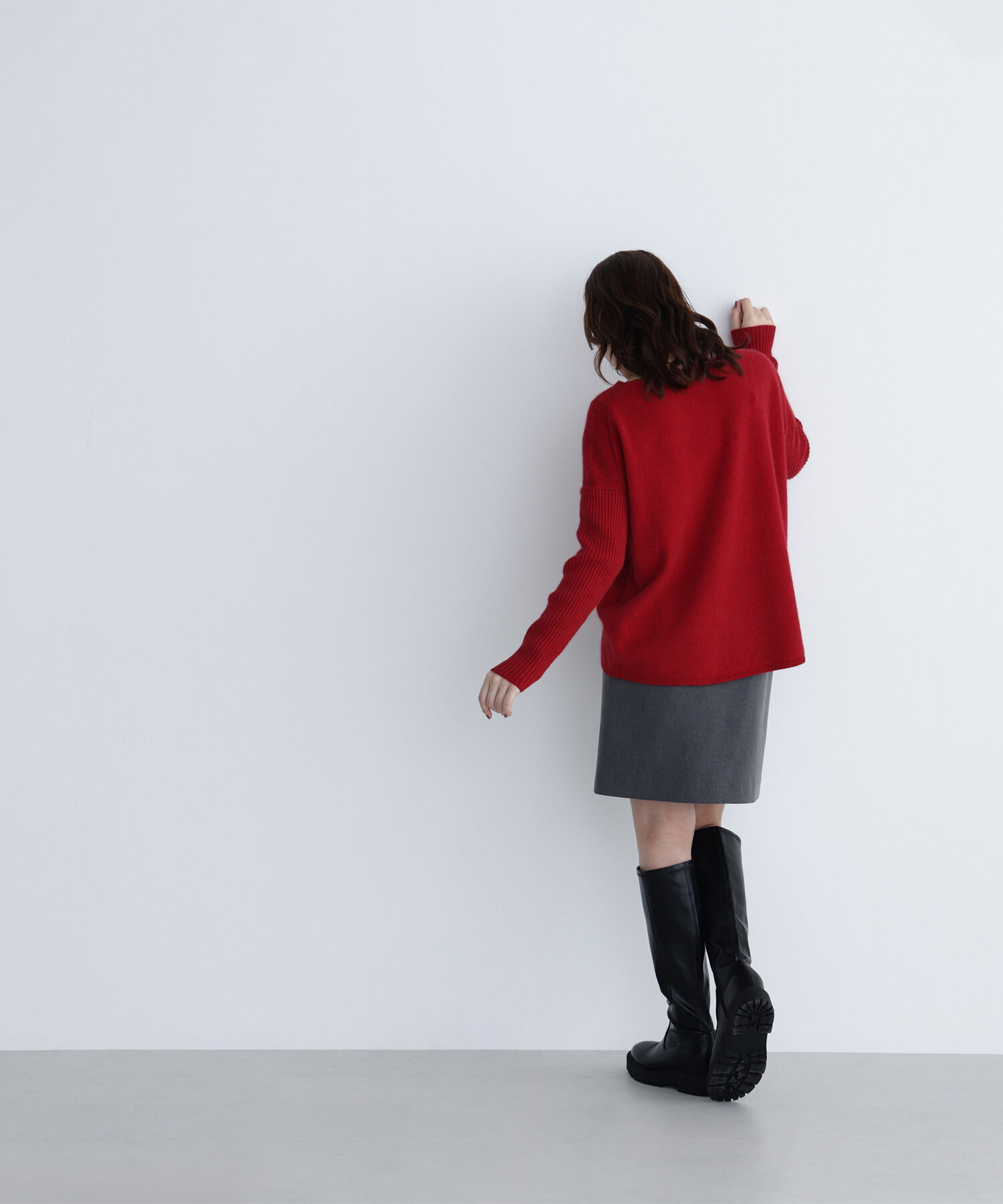  「ウールブレンドヘアリーニット」|ニット・セーター|