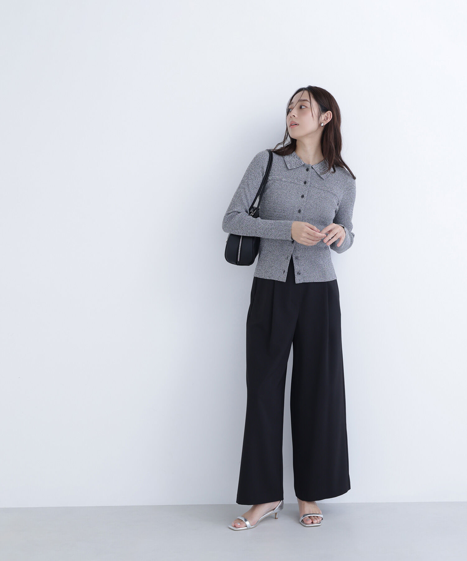  「ベルテッドタックワイドパンツ」|その他|