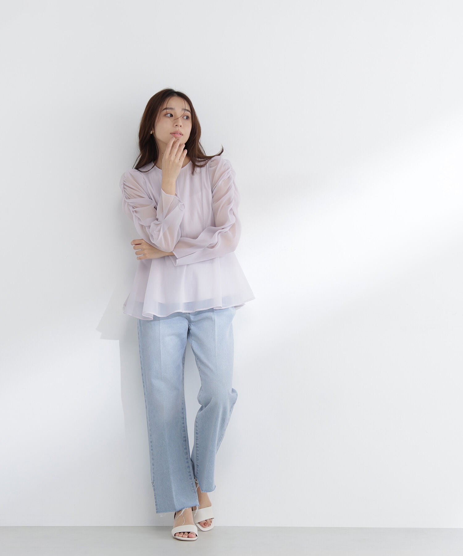  「シアーペプラムブラウス」|シャツ・ブラウス|