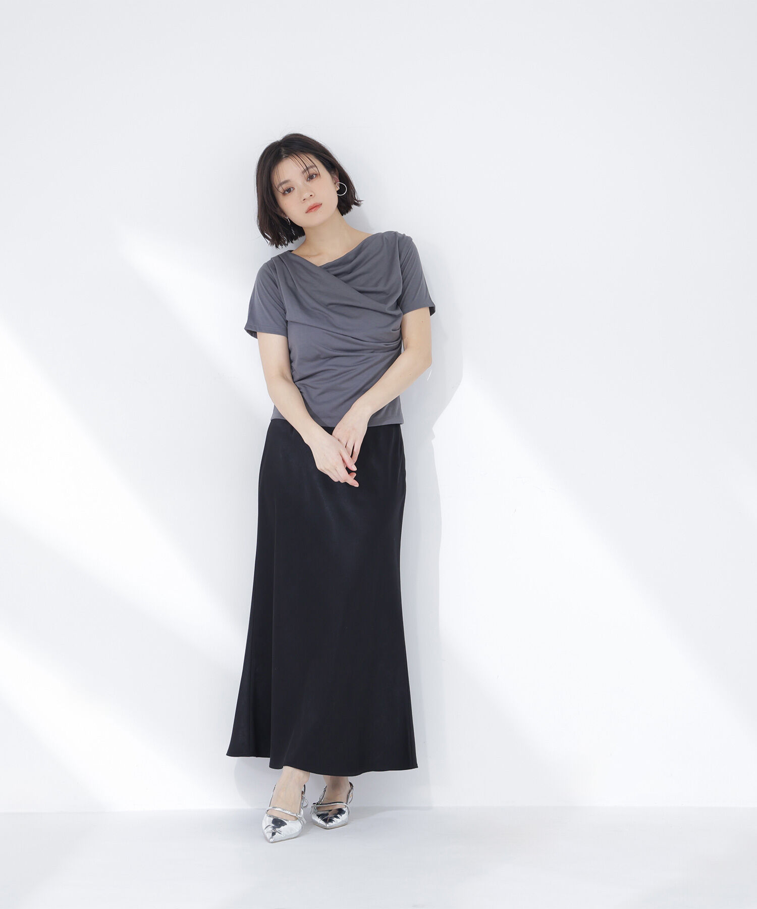  「コンパクトドレープカットソー」|Tシャツ・カットソー|