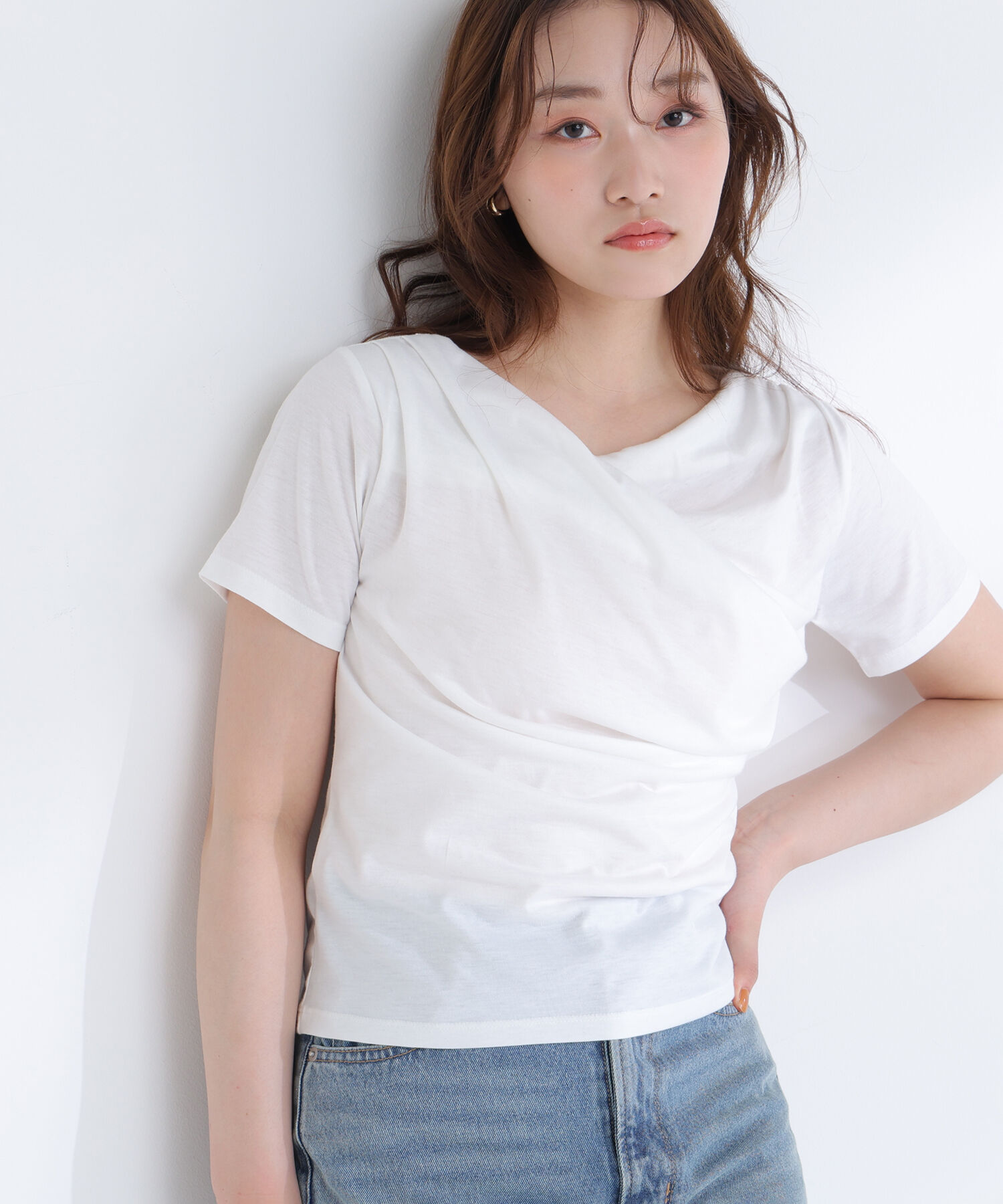  「コンパクトドレープカットソー」|Tシャツ・カットソー|