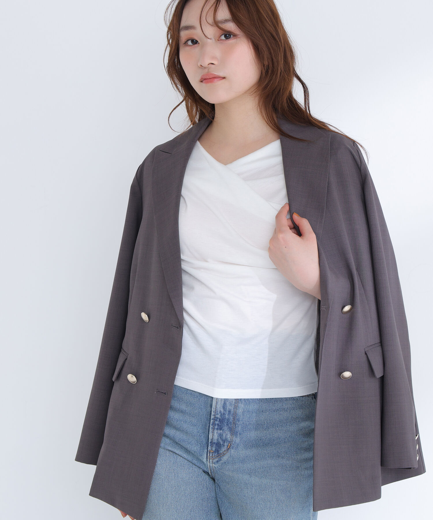  「コンパクトドレープカットソー」|Tシャツ・カットソー|