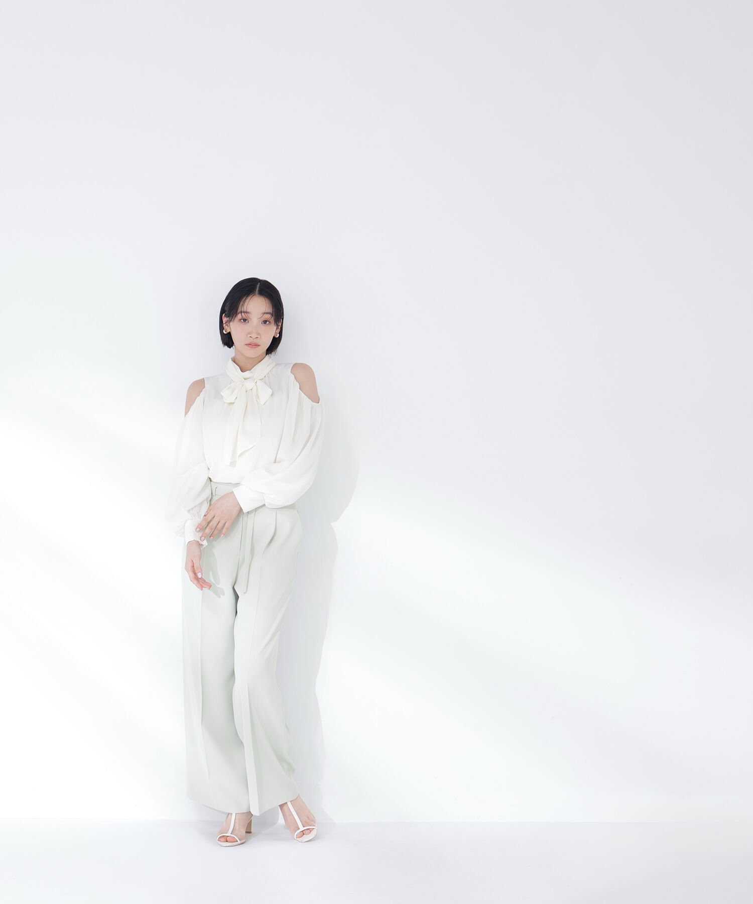  「＜骨格ウェーブ＞ハイウエストベルテッドパンツ」|その他|