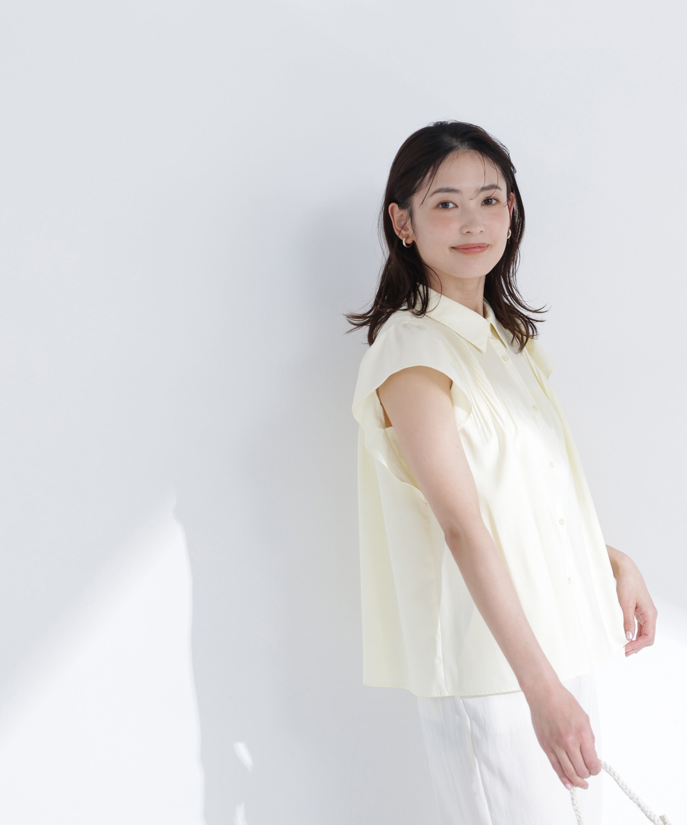  「プリーツフリルスリーブシャツ」|シャツ・ブラウス|