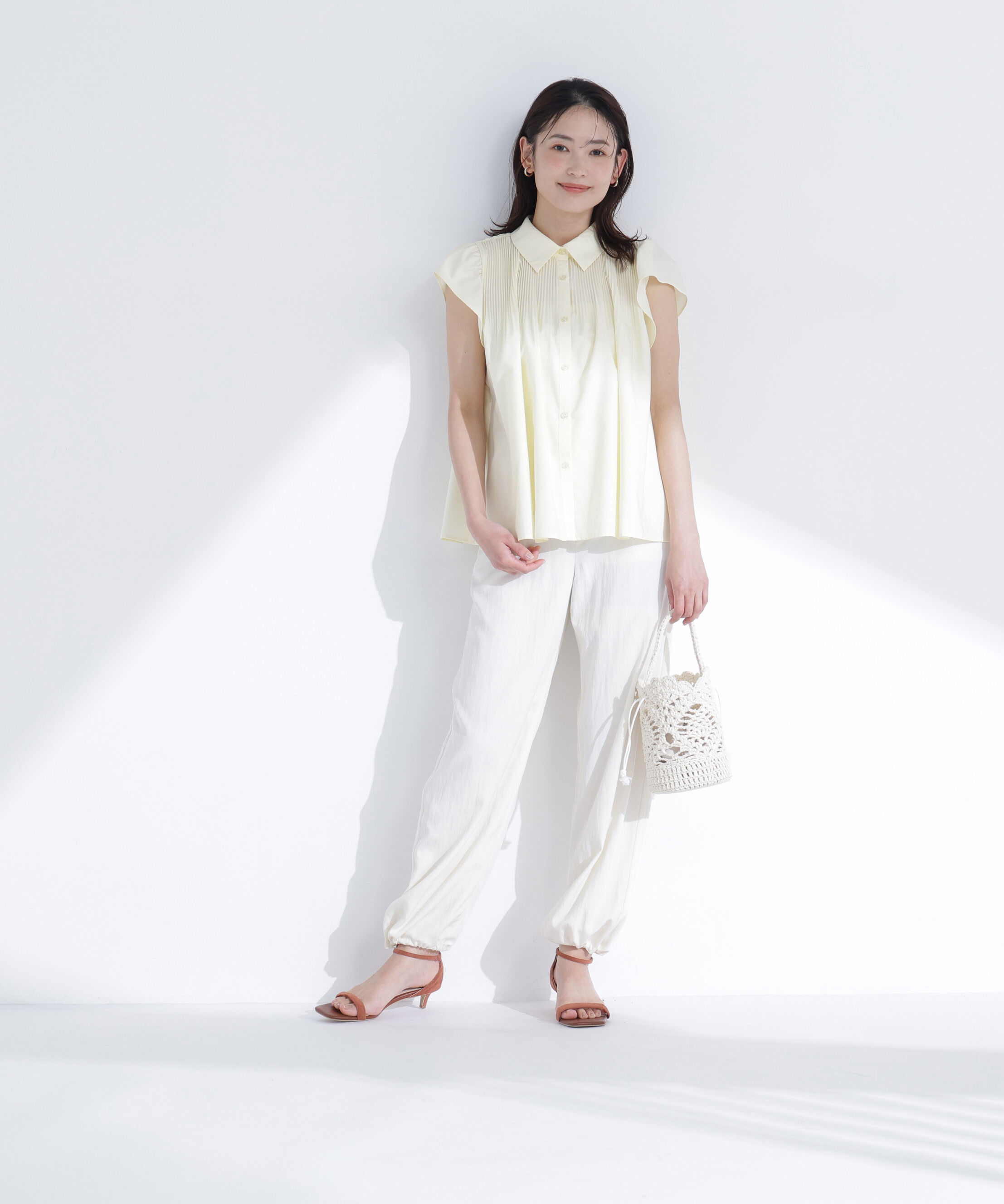  「プリーツフリルスリーブシャツ」|シャツ・ブラウス|