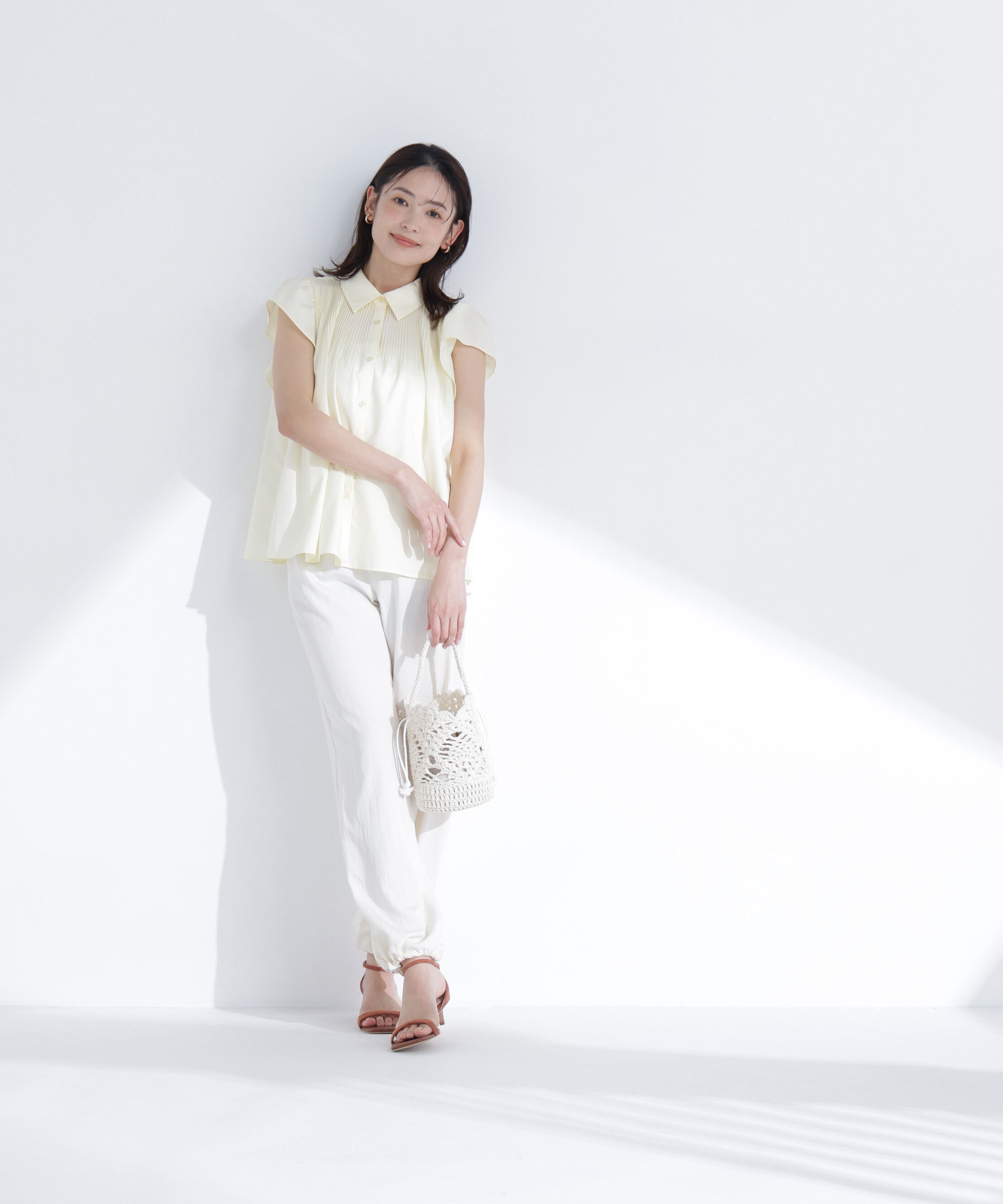  「プリーツフリルスリーブシャツ」|シャツ・ブラウス|