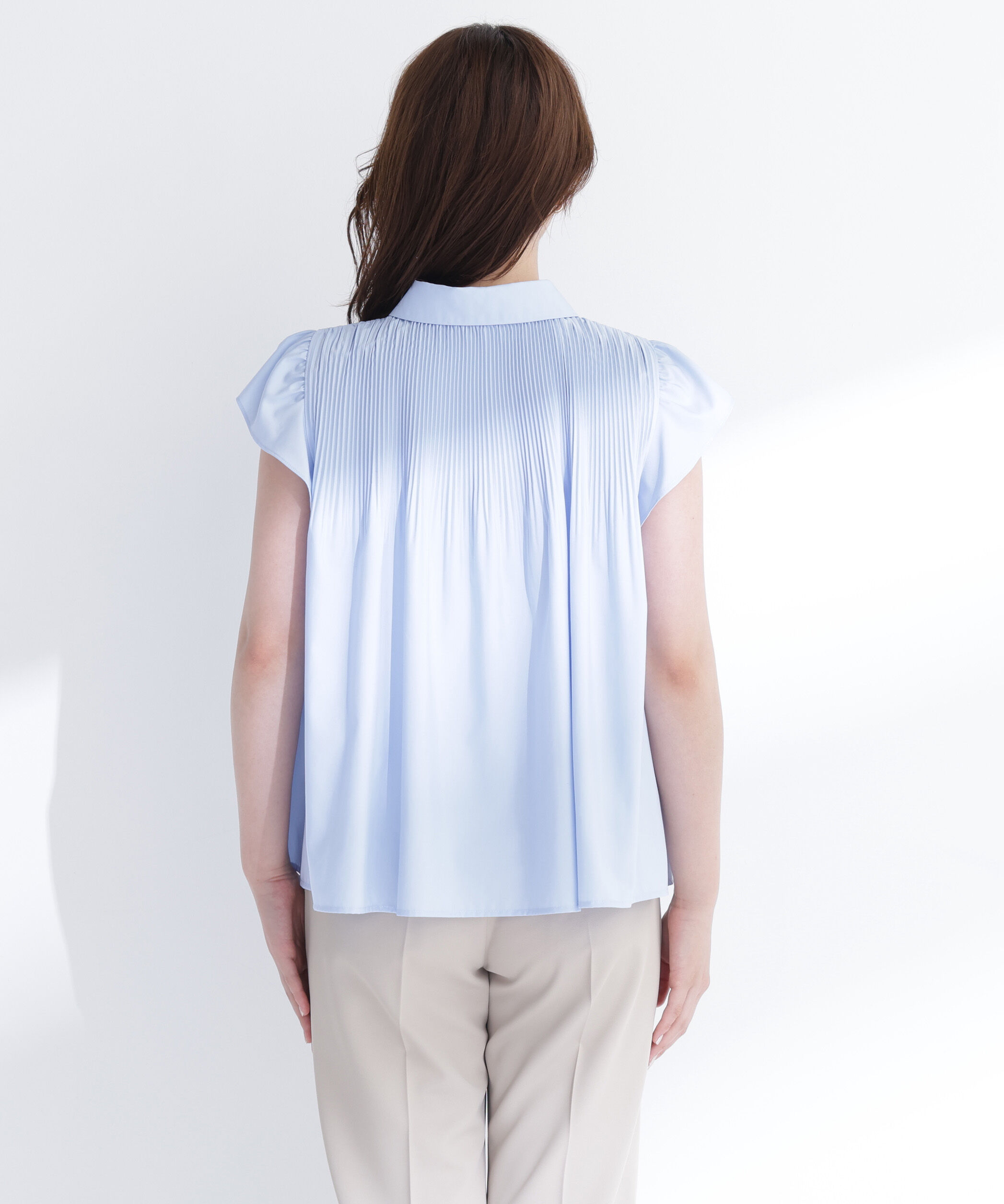  「プリーツフリルスリーブシャツ」|シャツ・ブラウス|