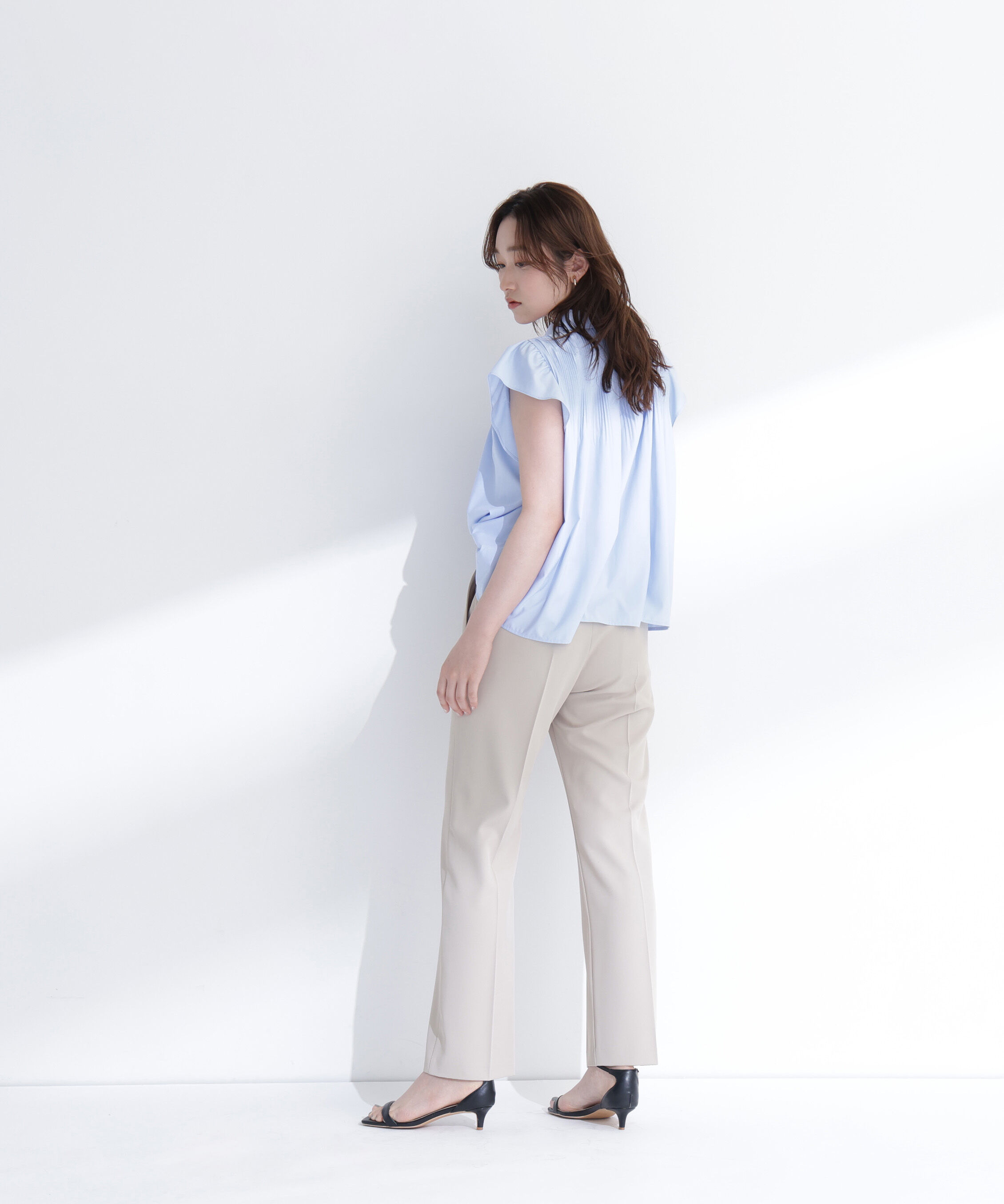  「プリーツフリルスリーブシャツ」|シャツ・ブラウス|