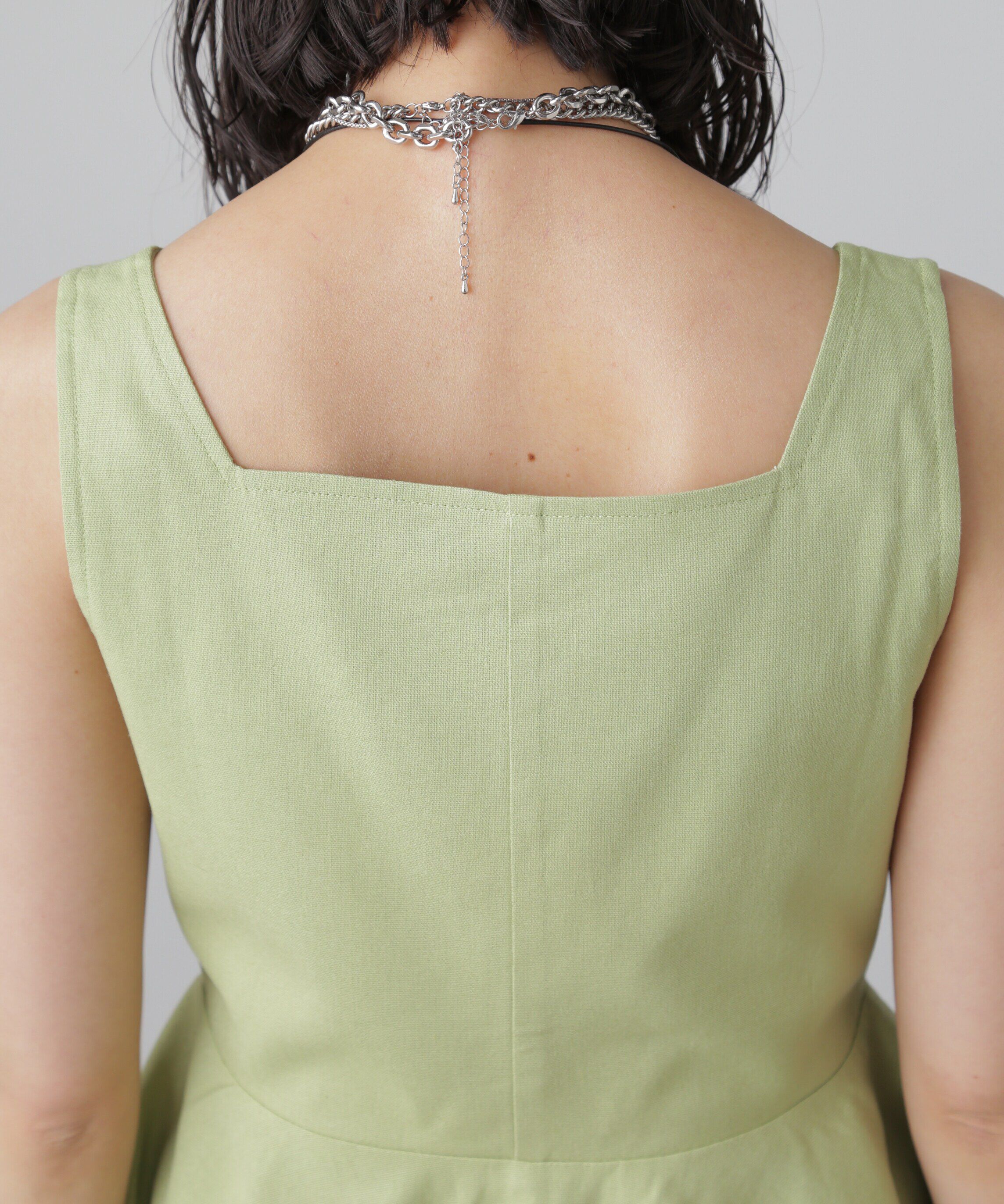  「リネンアシメボタンペプラムブラウス」|シャツ・ブラウス|