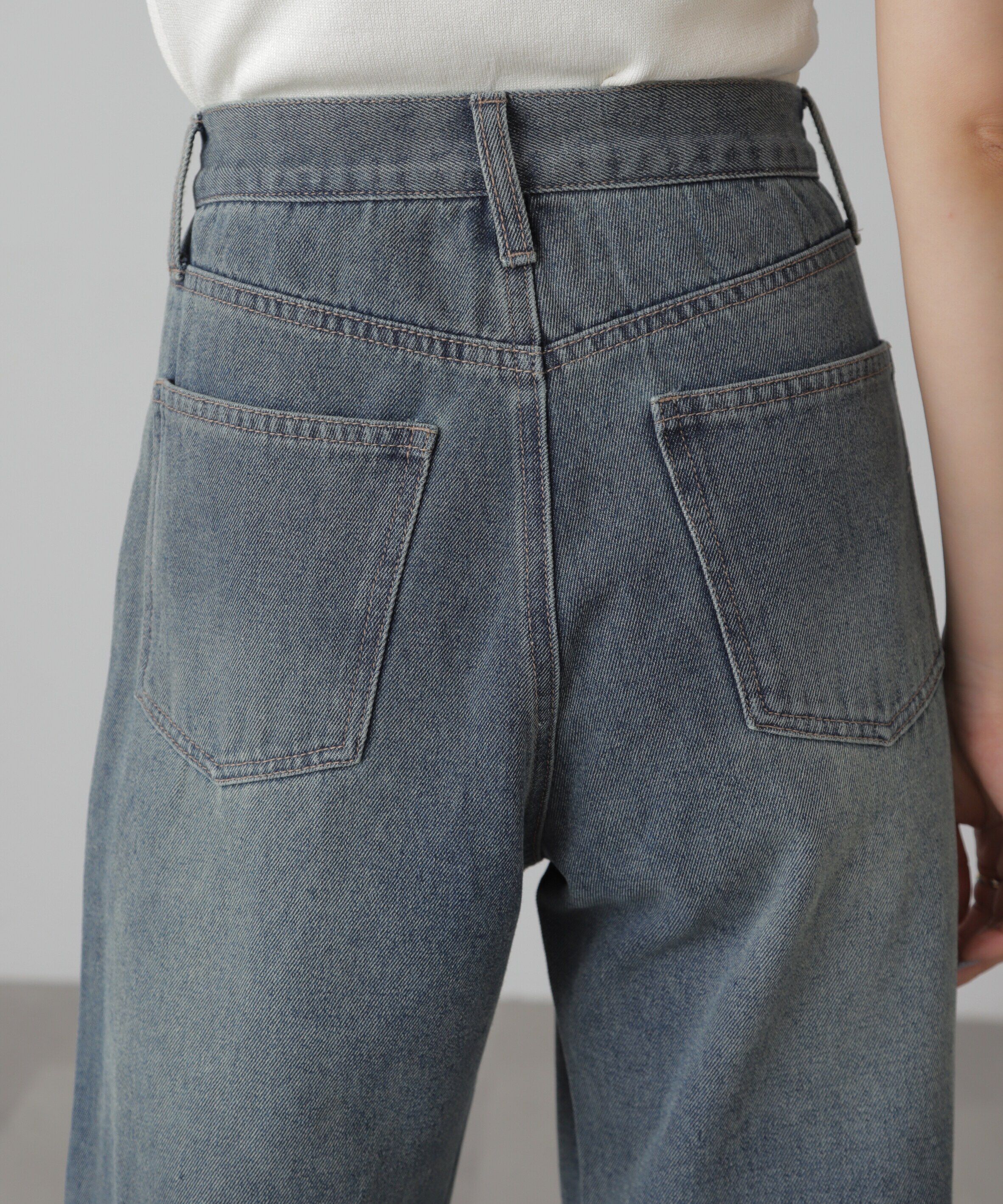  「[XS-Lサイズ展開]ストレートデニムパンツ」|その他|