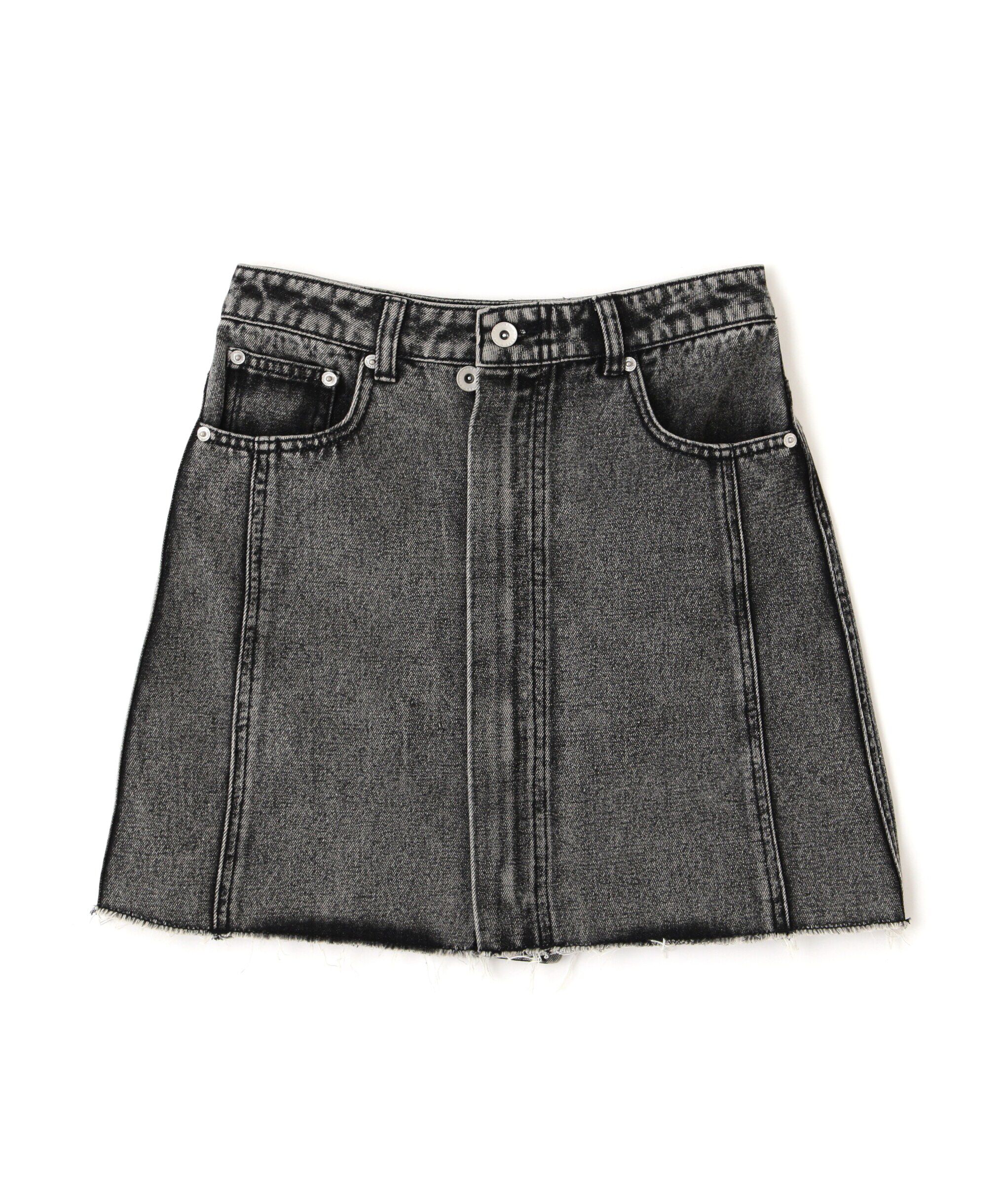  「［レイヤード可］デニムラップミニスカート」|スカート|