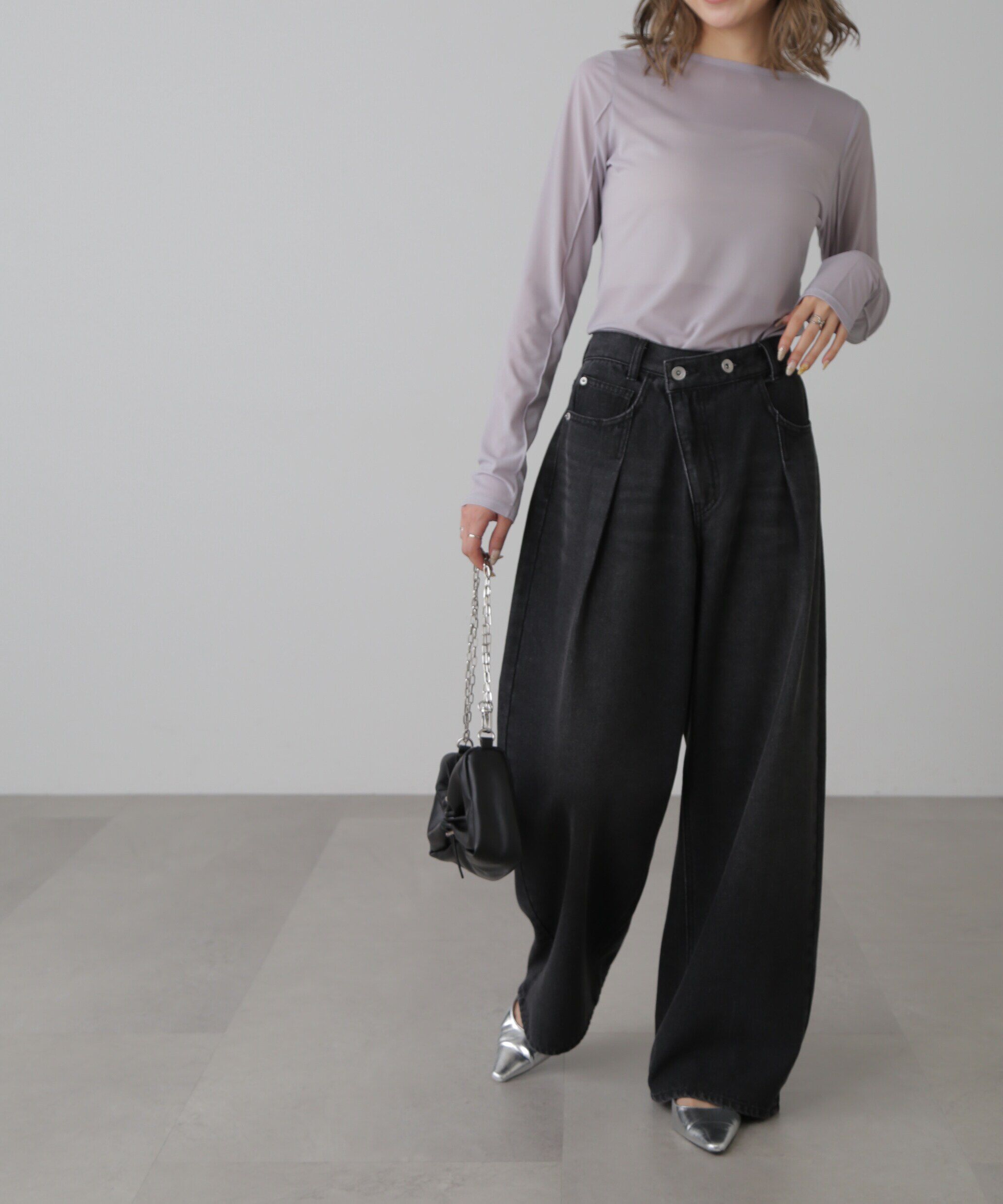  「シアークルーネックカットソー」|Tシャツ・カットソー|