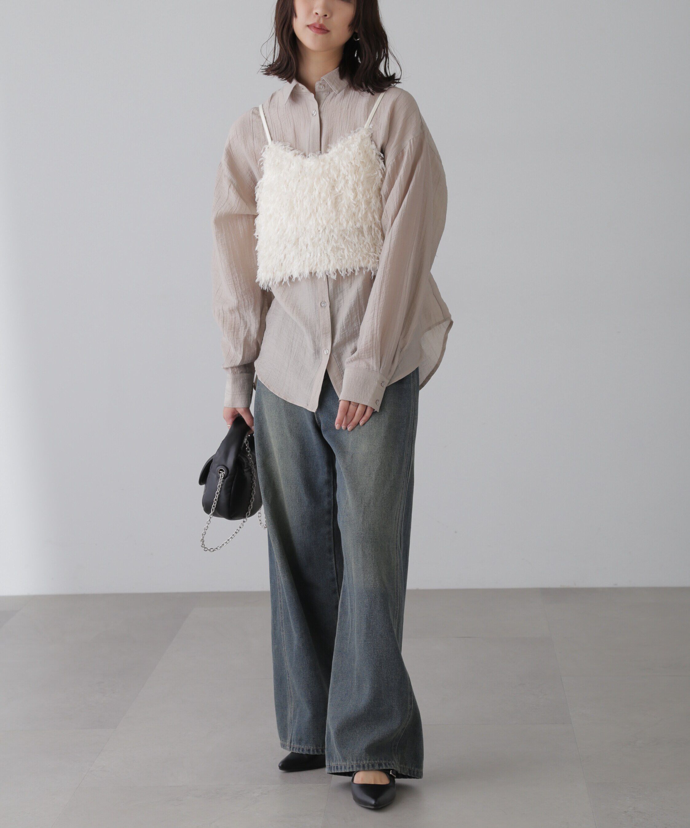  「ワッシャービッグシャツ」|シャツ・ブラウス|