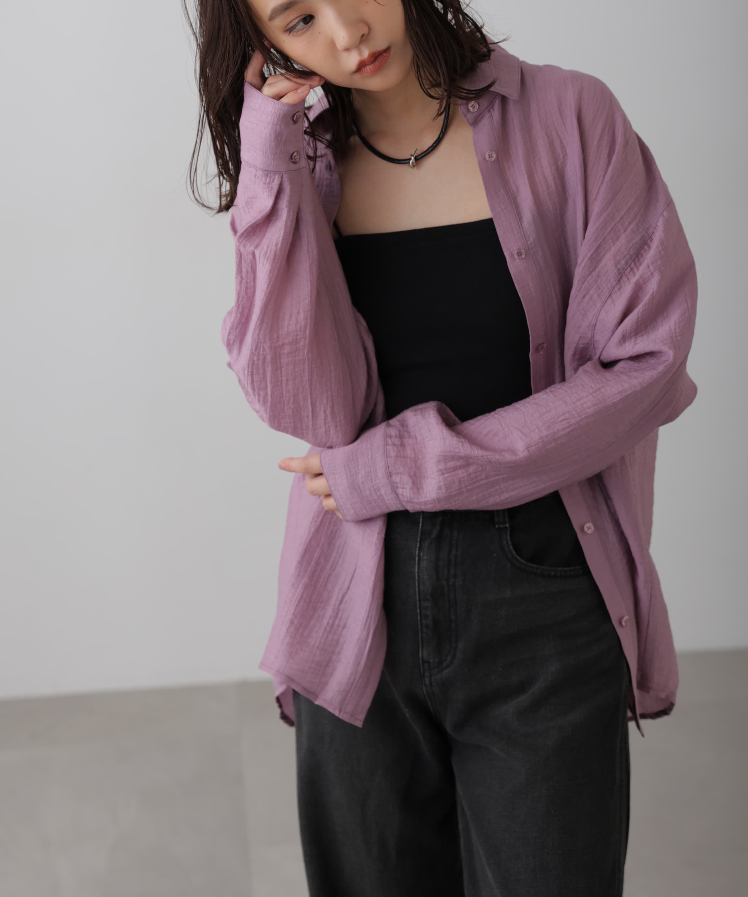  「ワッシャービッグシャツ」|シャツ・ブラウス|