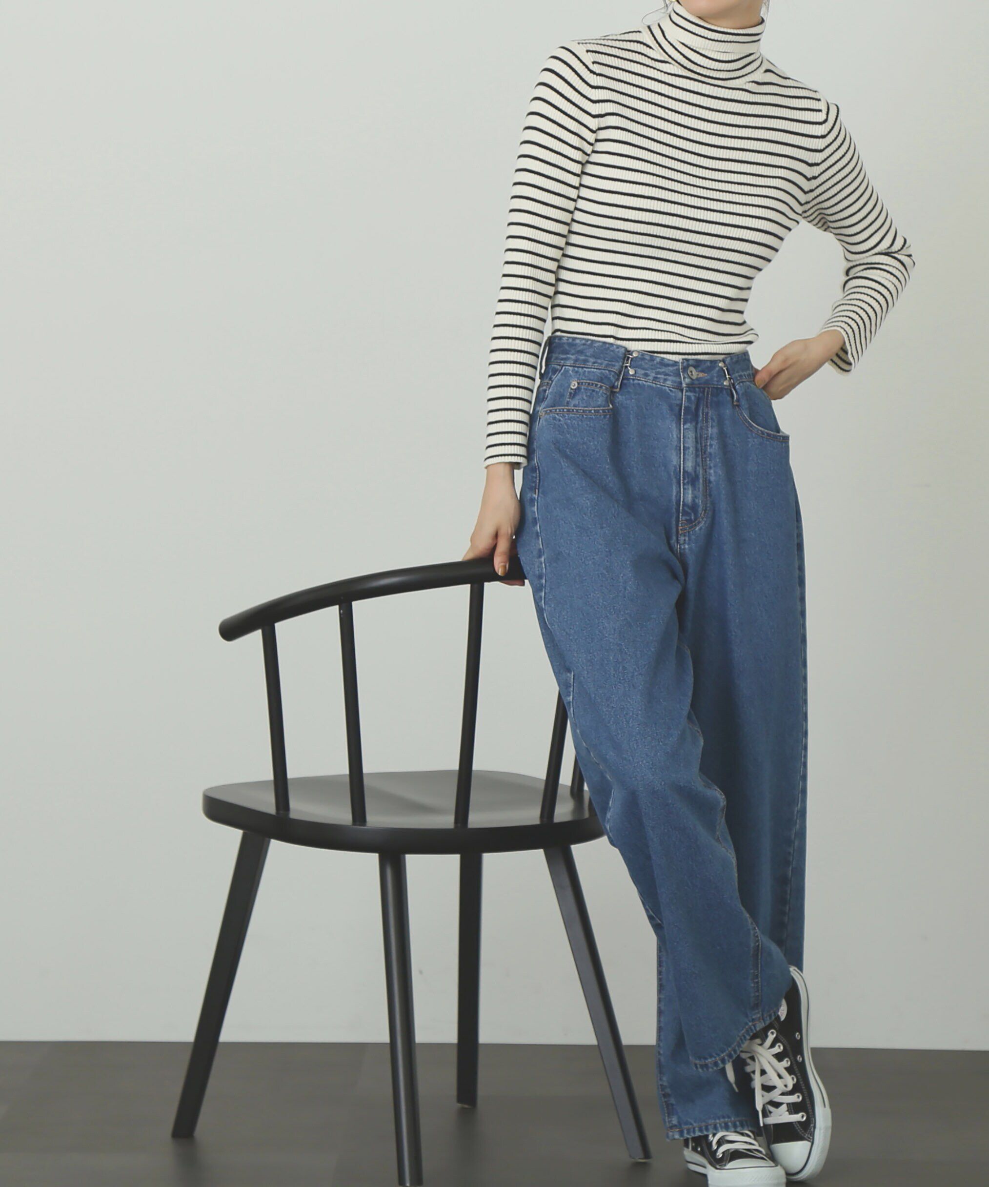  「タートルネックリブニット」|ニット・セーター|