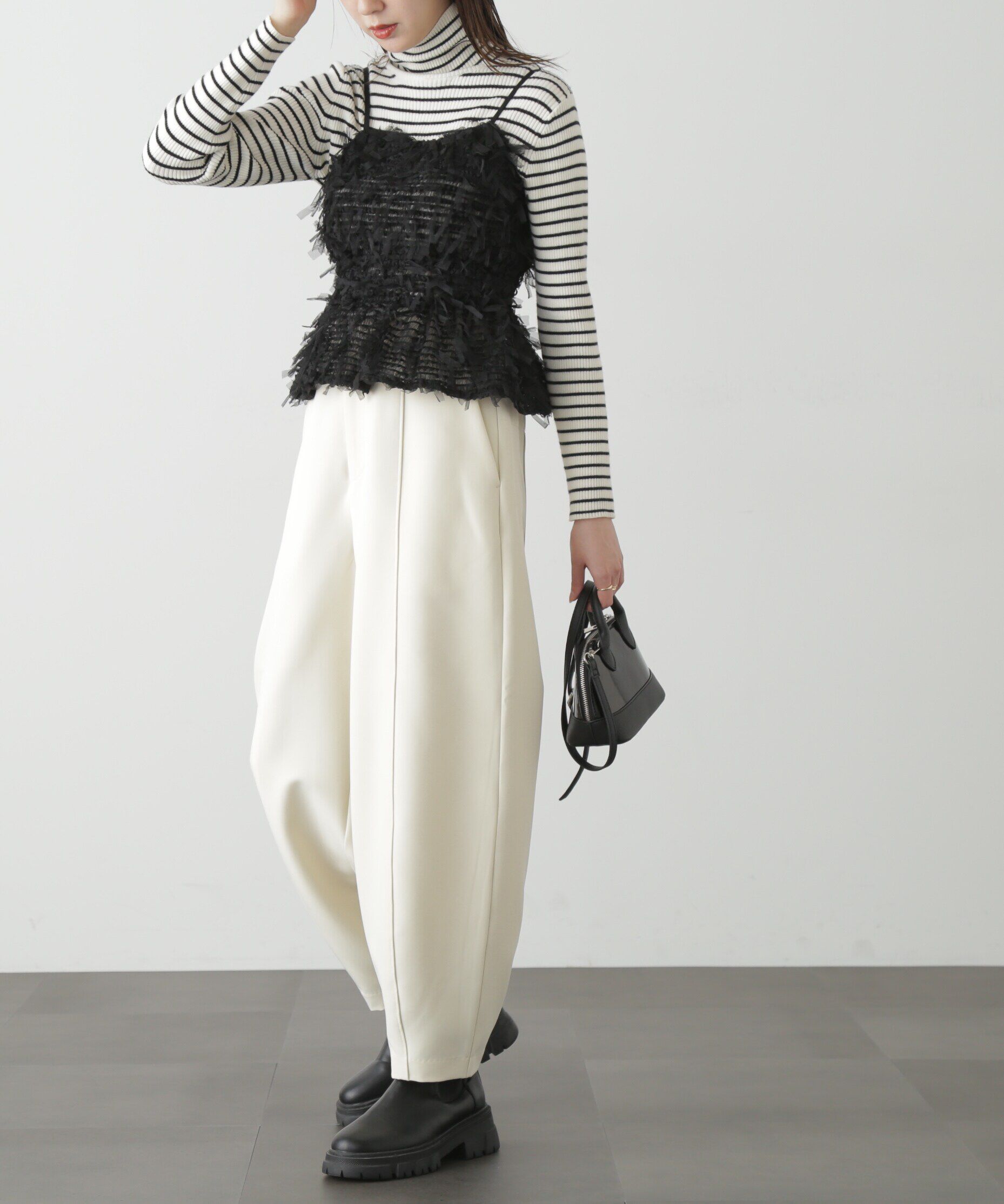  「タートルネックリブニット」|ニット・セーター|