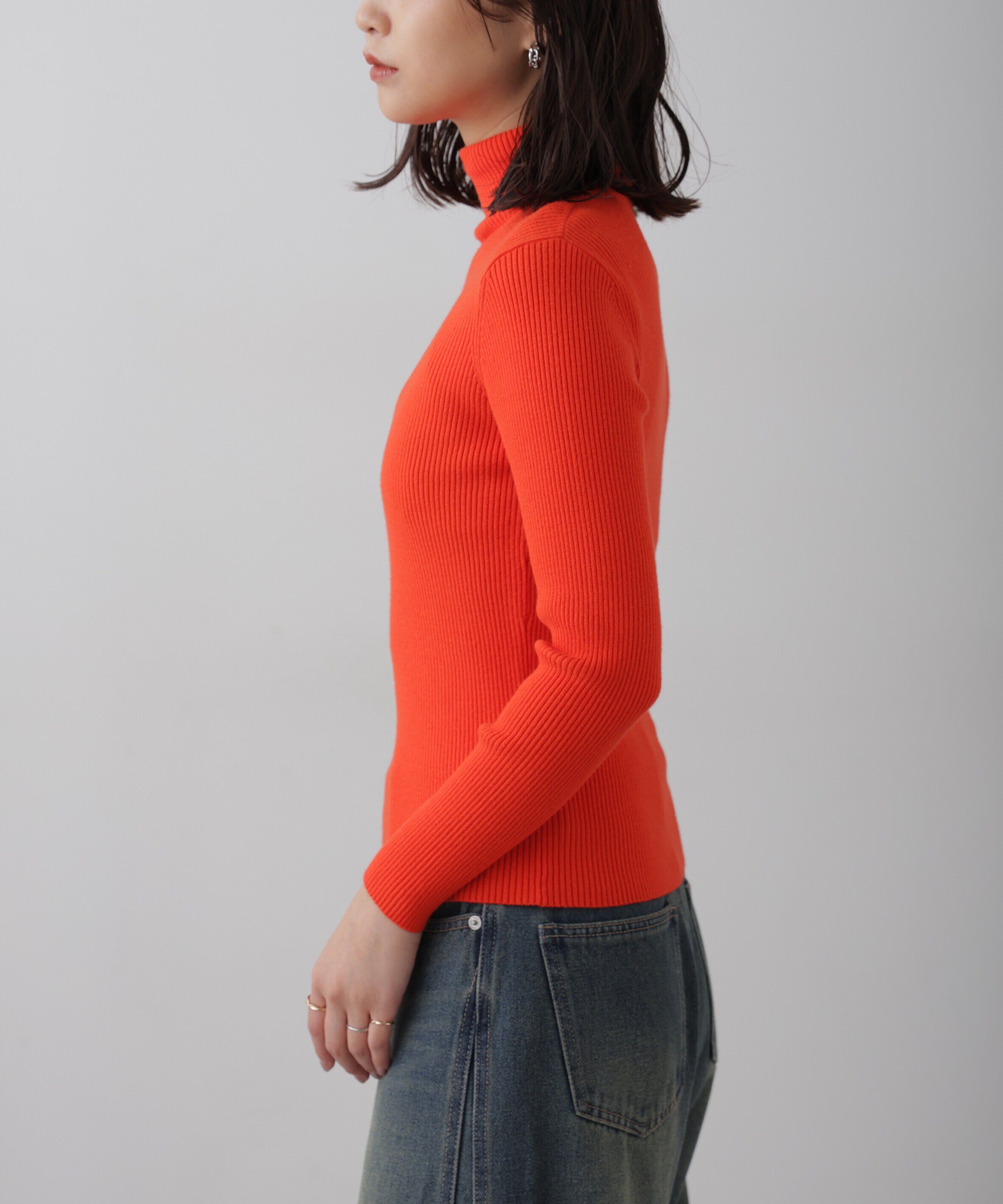  「タートルネックリブニット」|ニット・セーター|