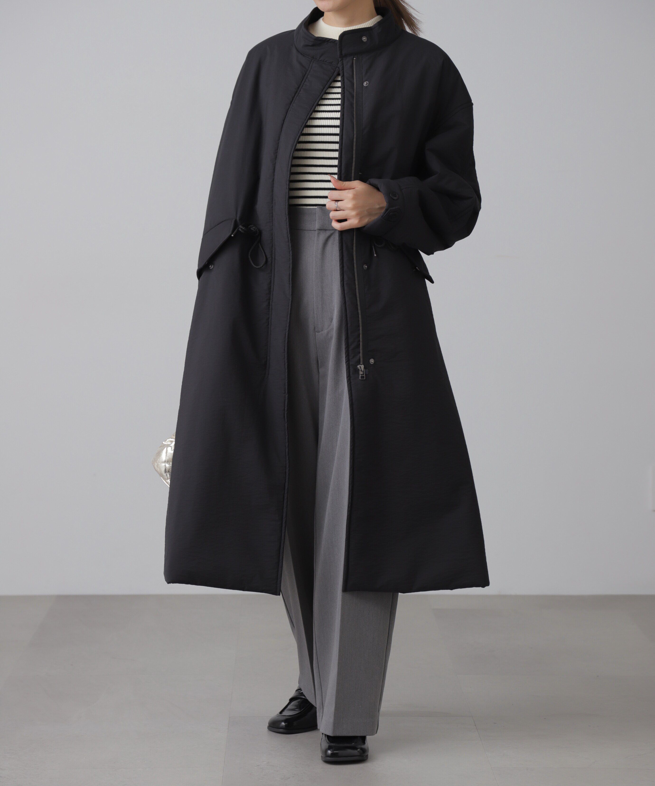  「中綿ロングミリタリーコート」|その他|