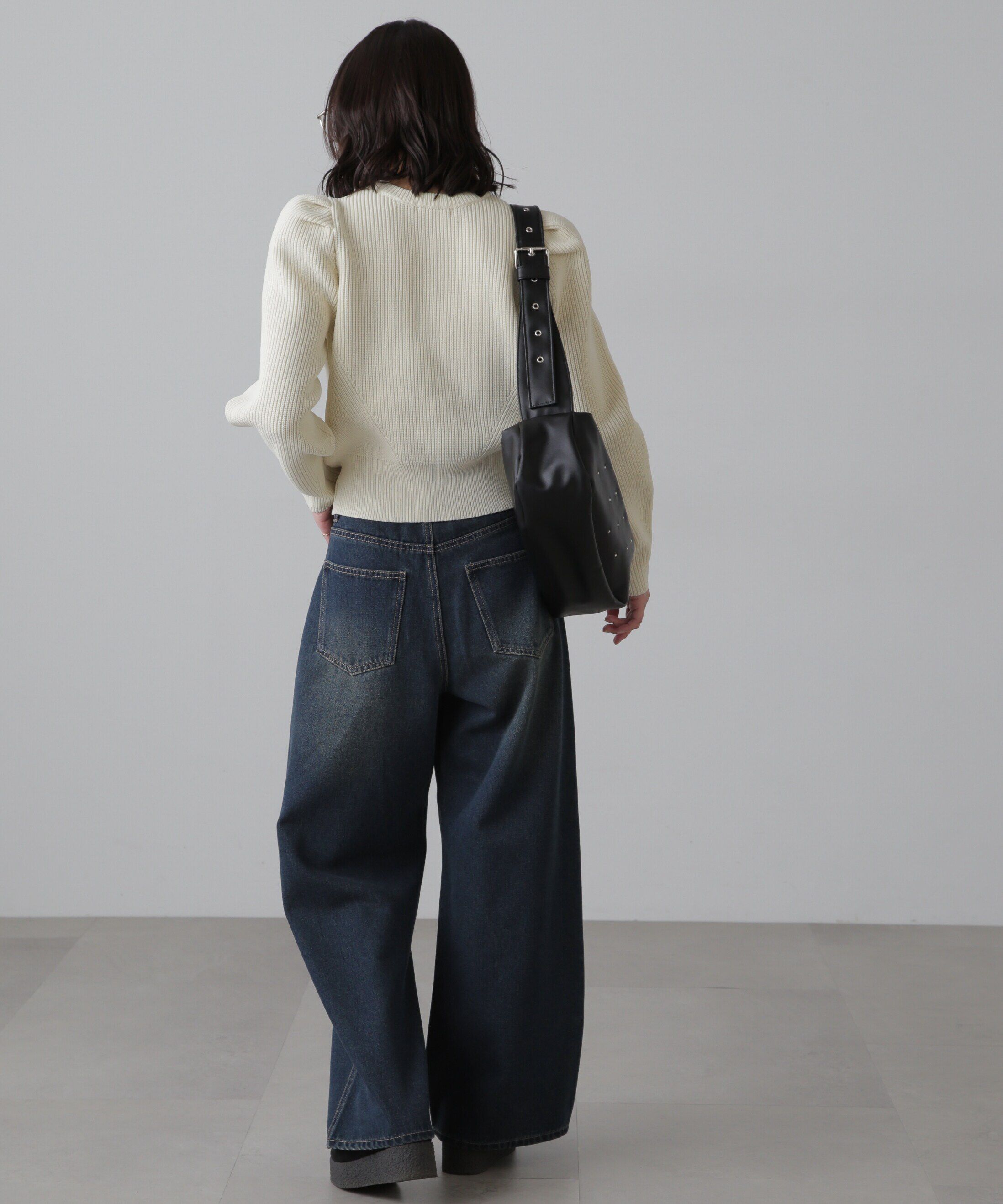  「ダブルニーワイドデニムパンツ」|その他|