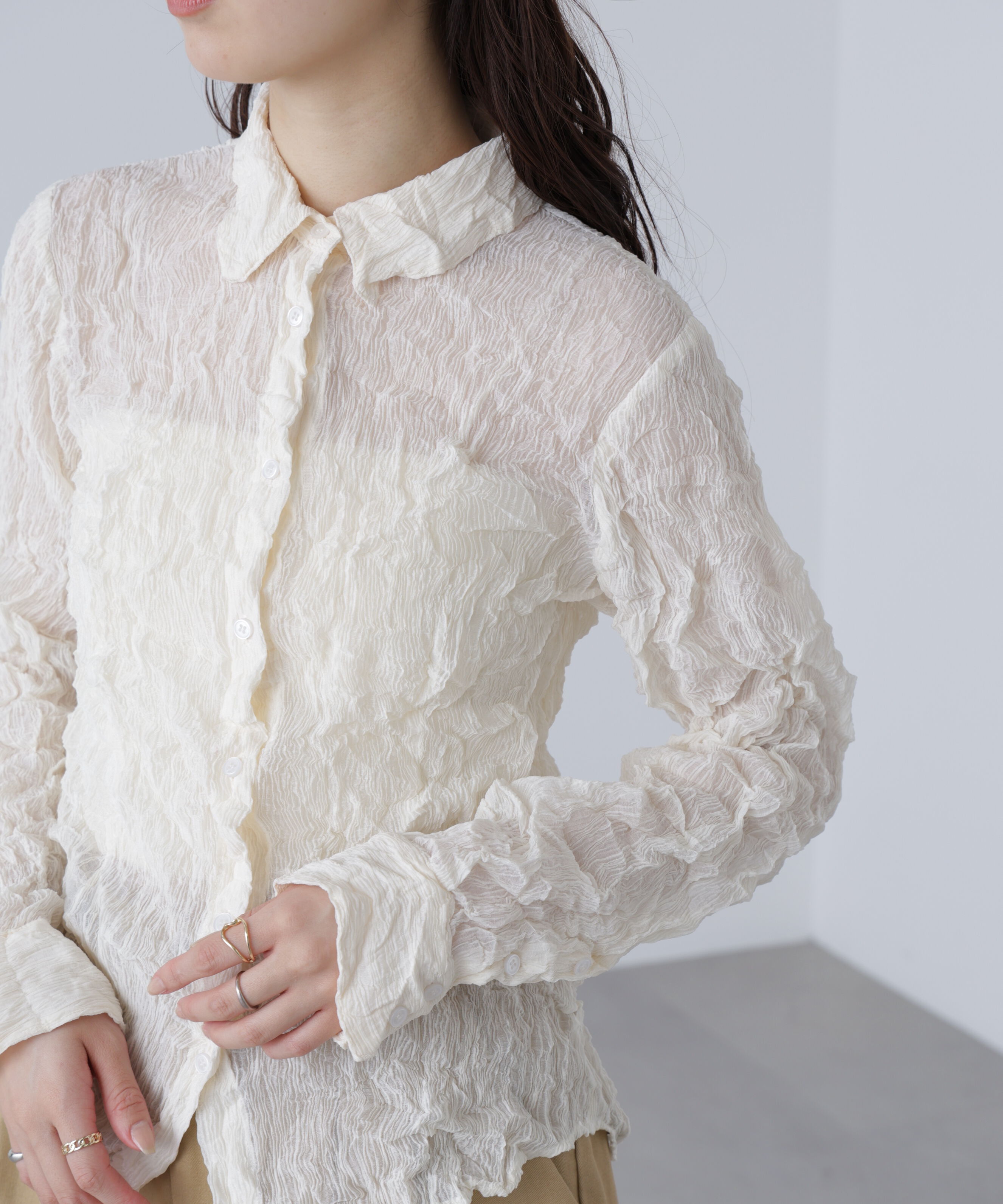  「シアースリムシャツ」|シャツ・ブラウス|