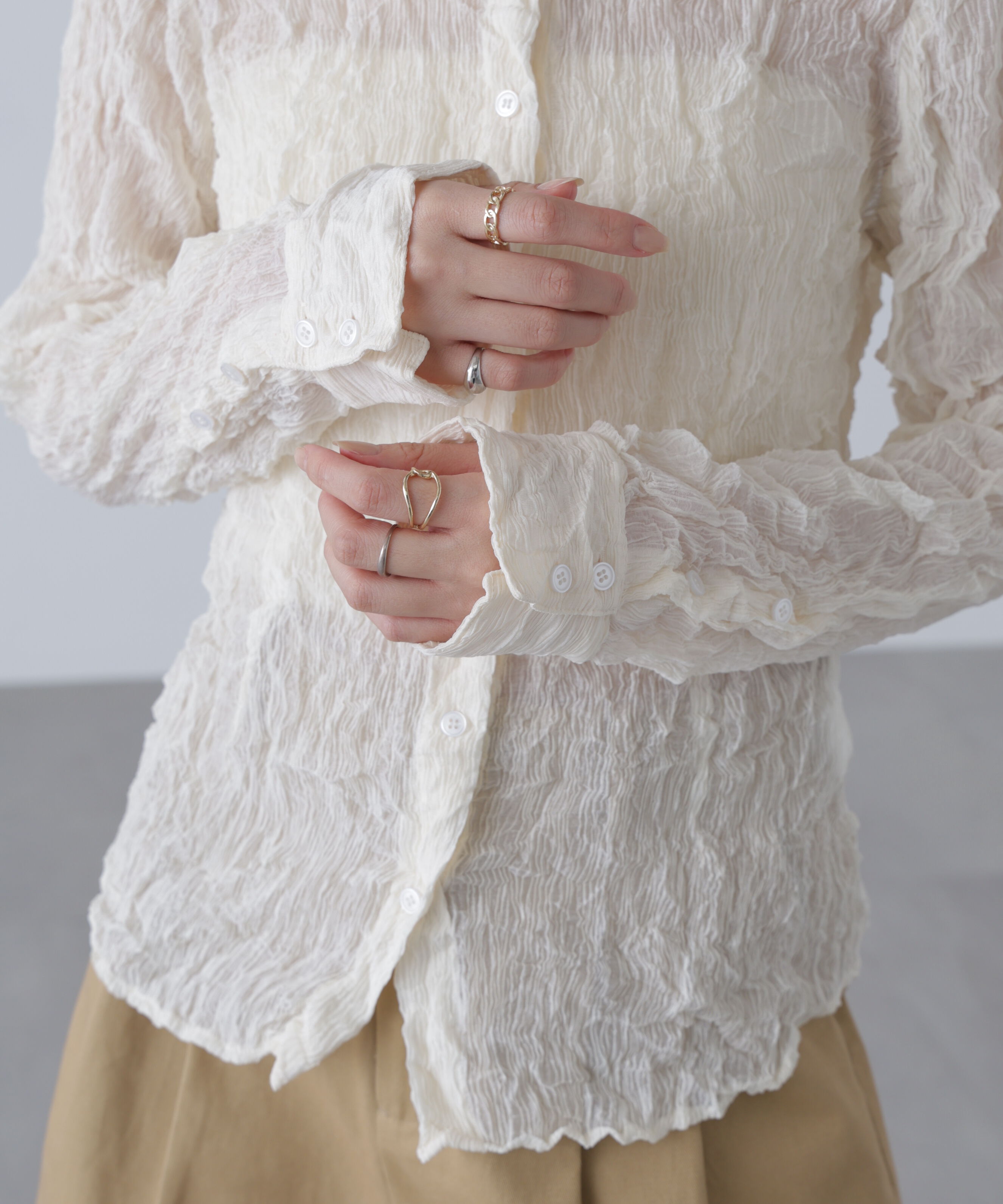  「シアースリムシャツ」|シャツ・ブラウス|