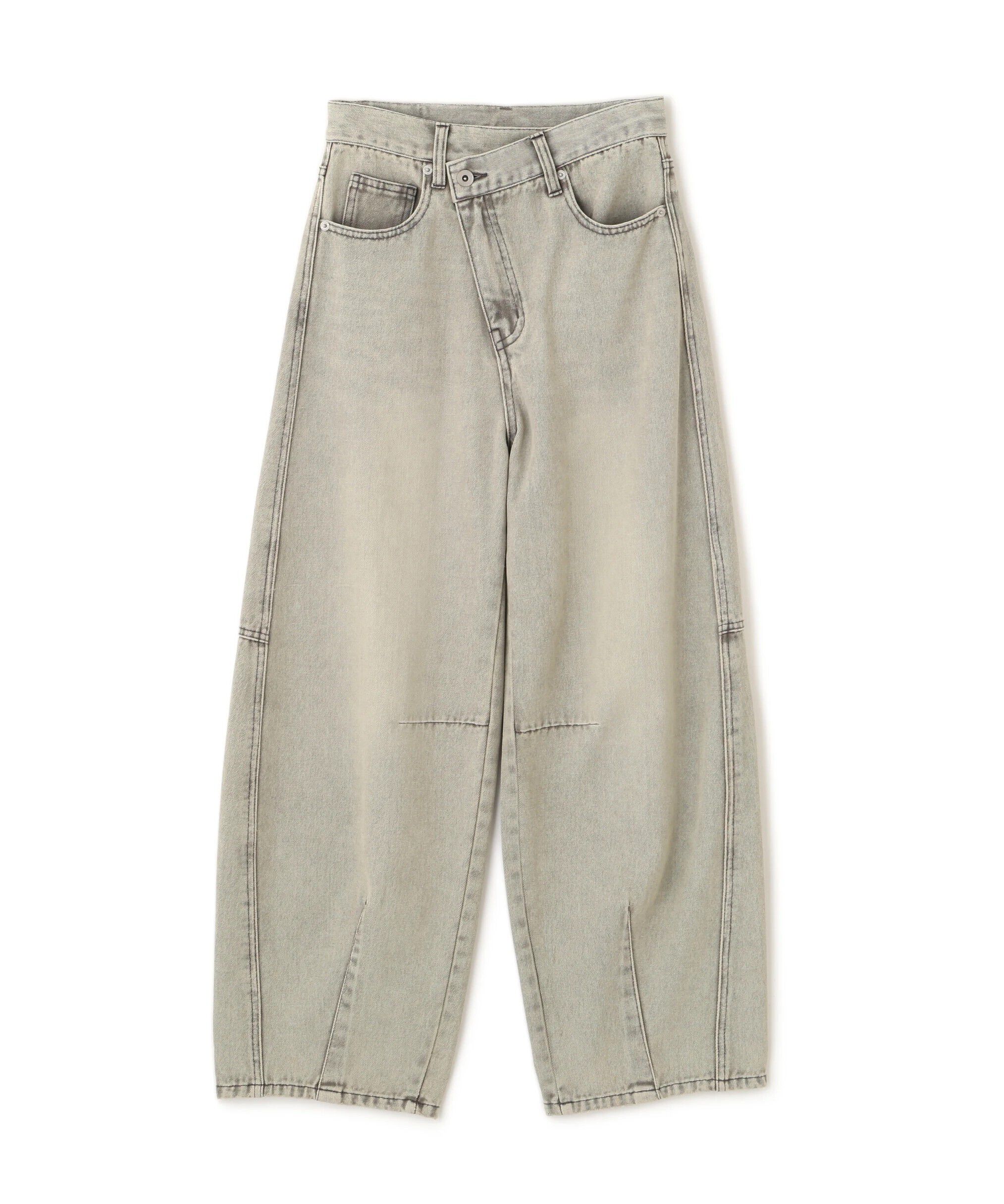  「[低身長サイズ/Sシリーズ]アシメベルトコクーンデニムパンツ」|その他|