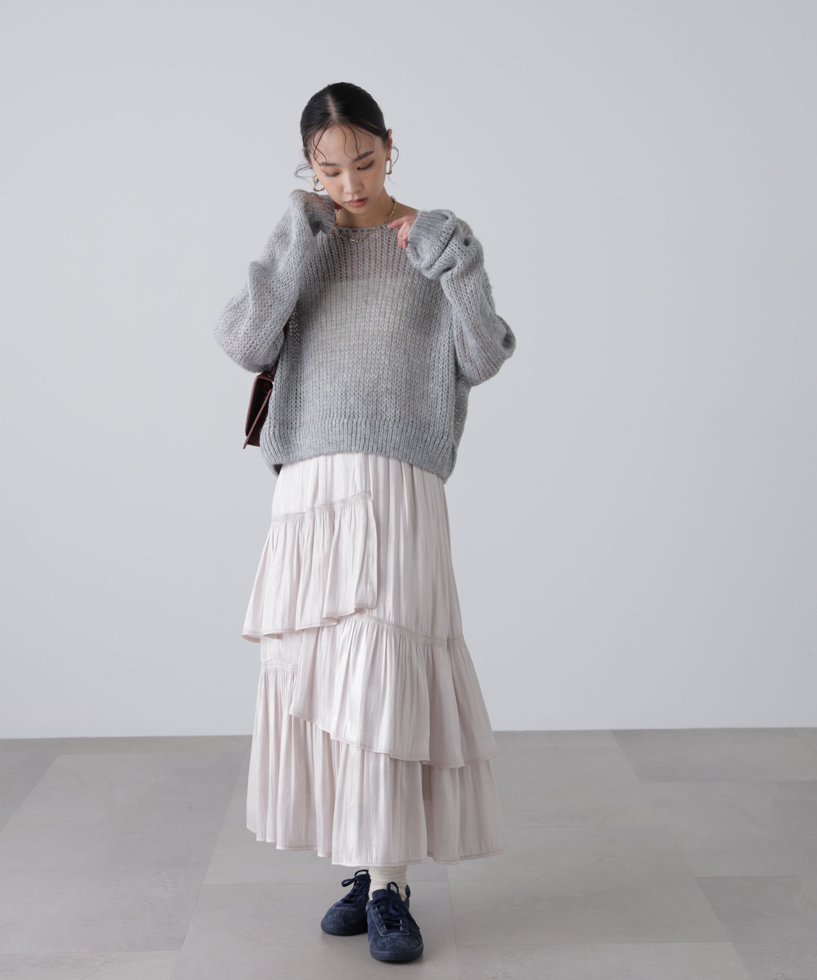  「シアーモヘヤラメニット」|ニット・セーター|