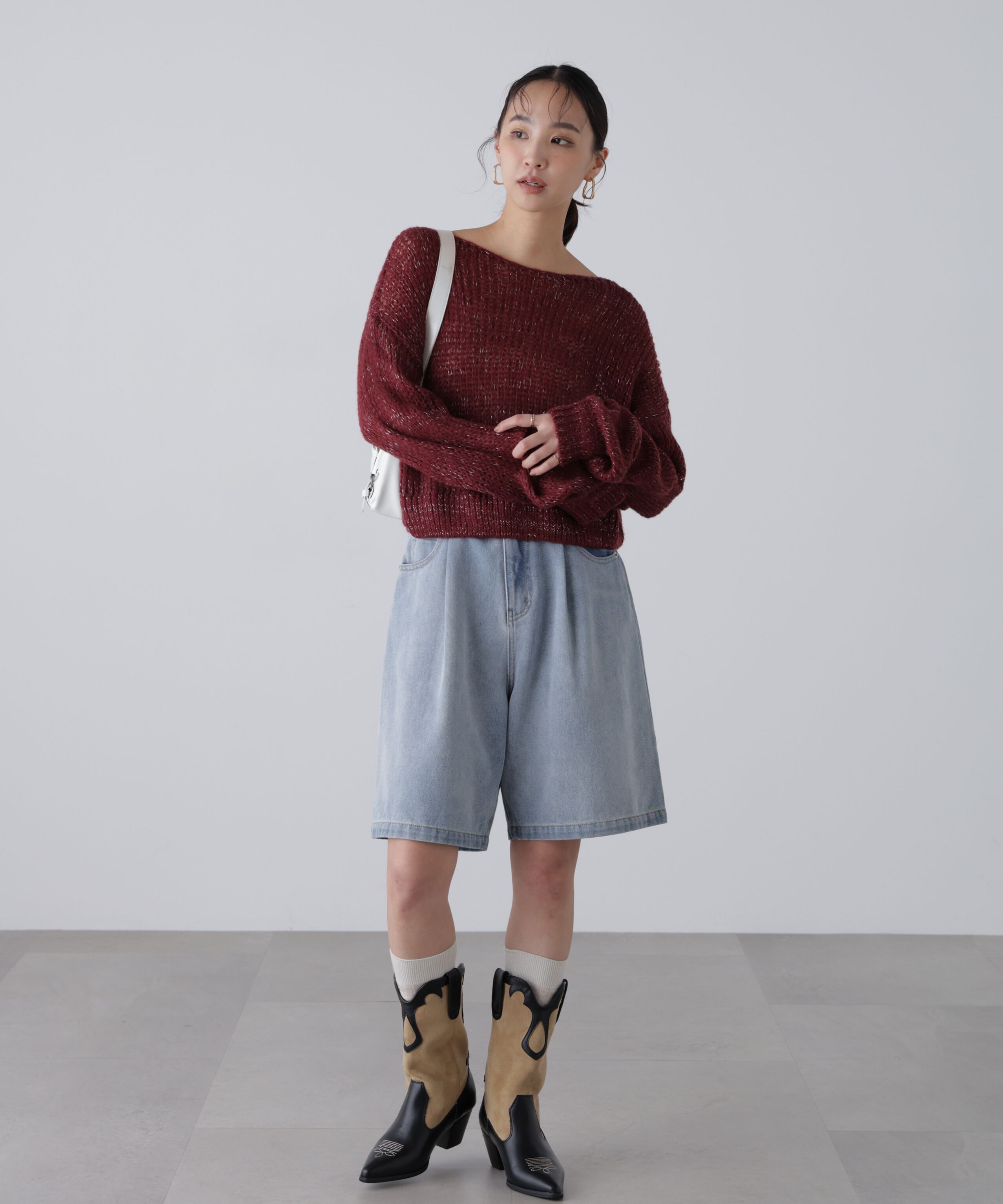  「シアーモヘヤラメニット」|ニット・セーター|