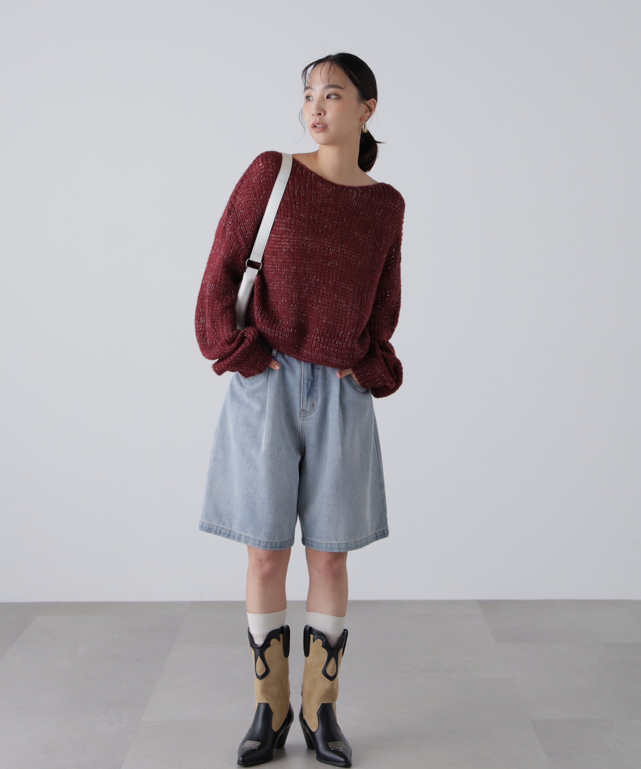  「シアーモヘヤラメニット」|ニット・セーター|