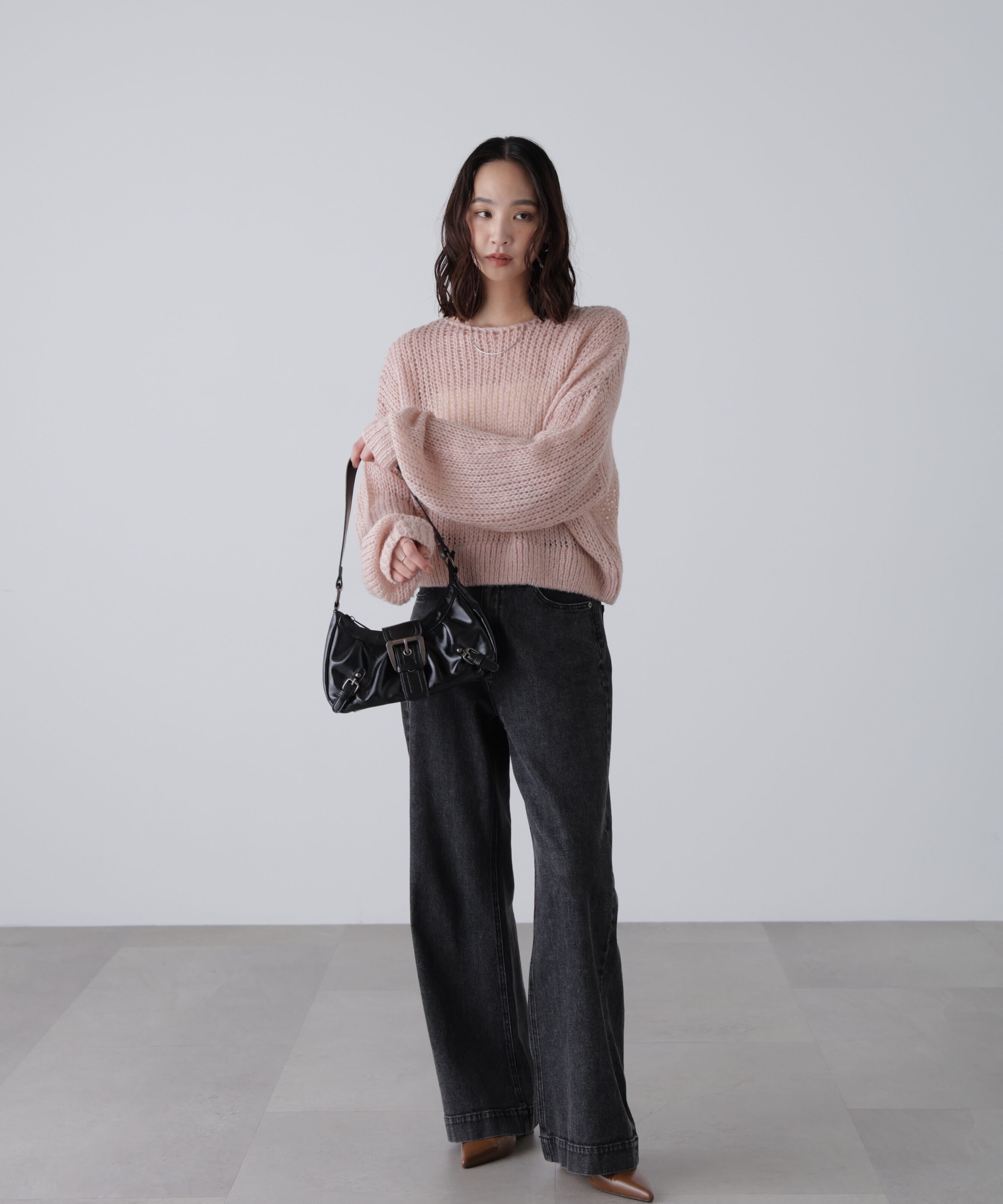  「シアーモヘヤラメニット」|ニット・セーター|