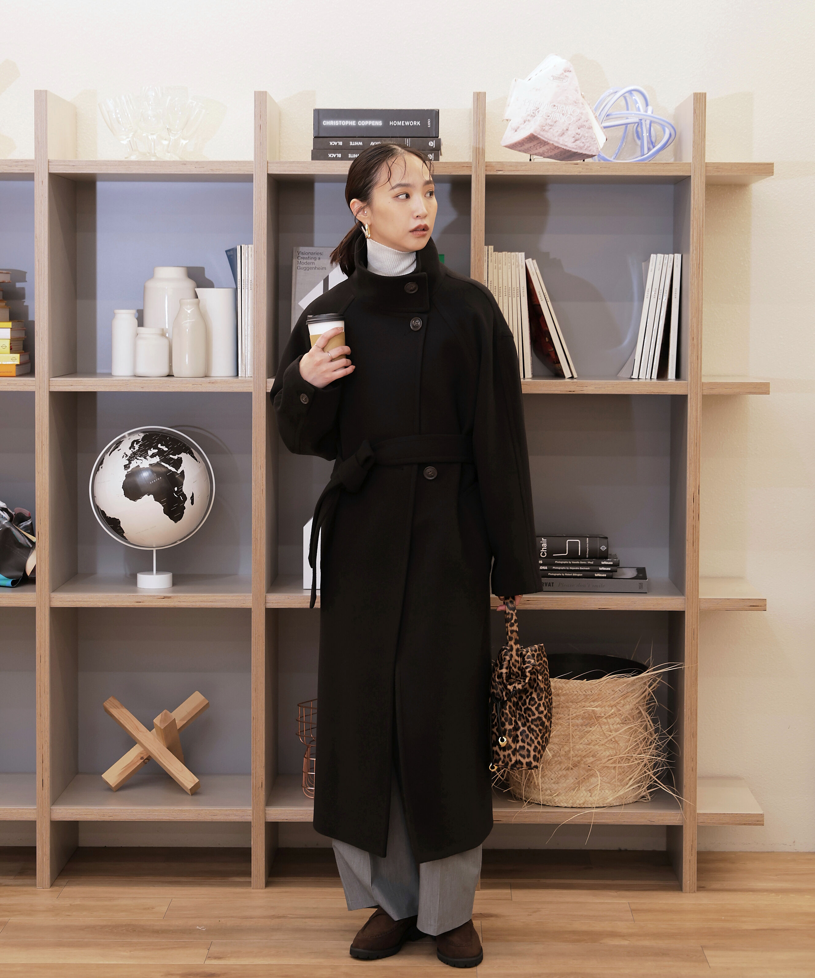  「[累計販売5000枚！選べる4色]スタンドカラーメルトンロングコート」|その他|