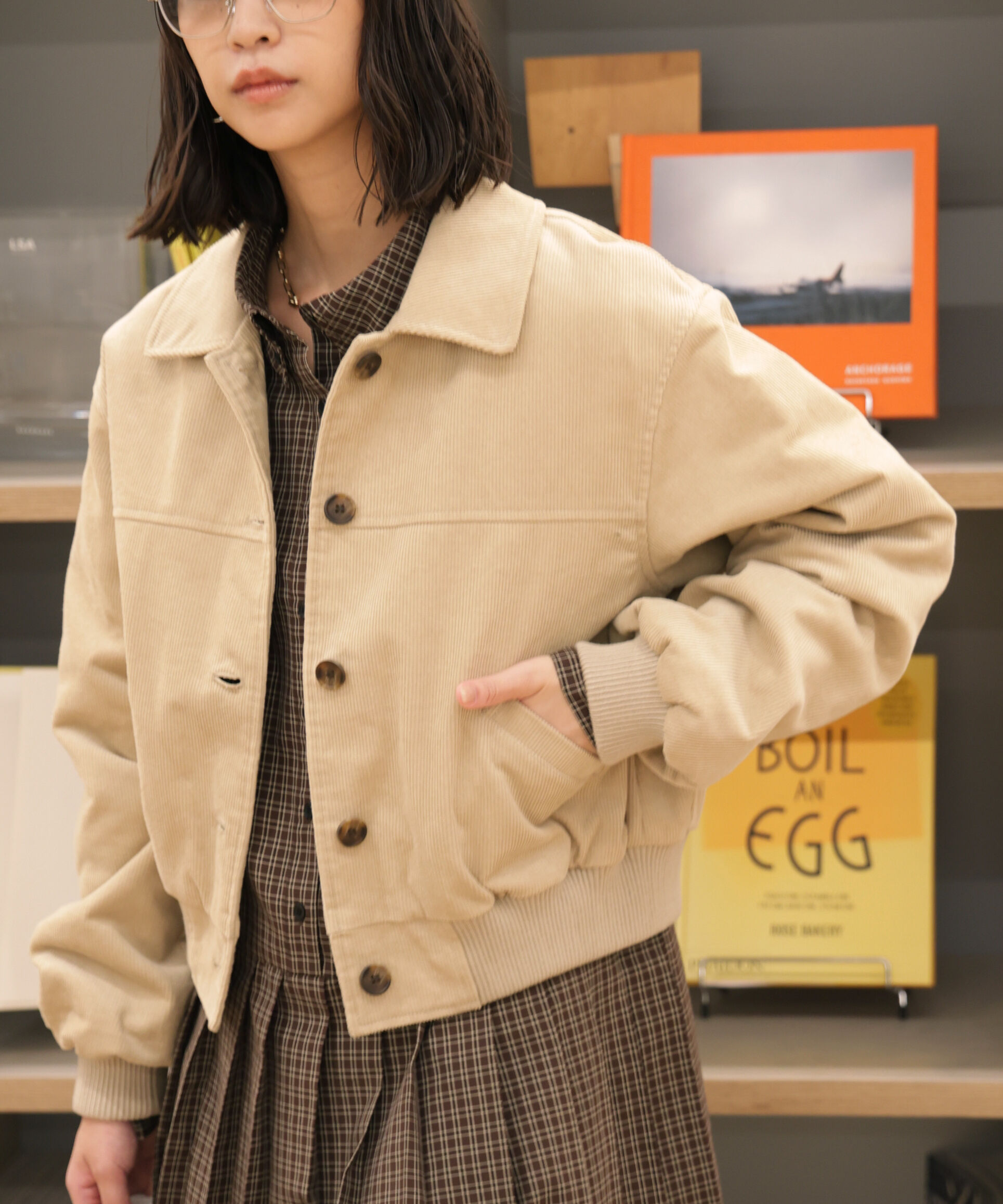  「コーデュロイ中綿ブルゾン」|ブルゾン・スタジャン|