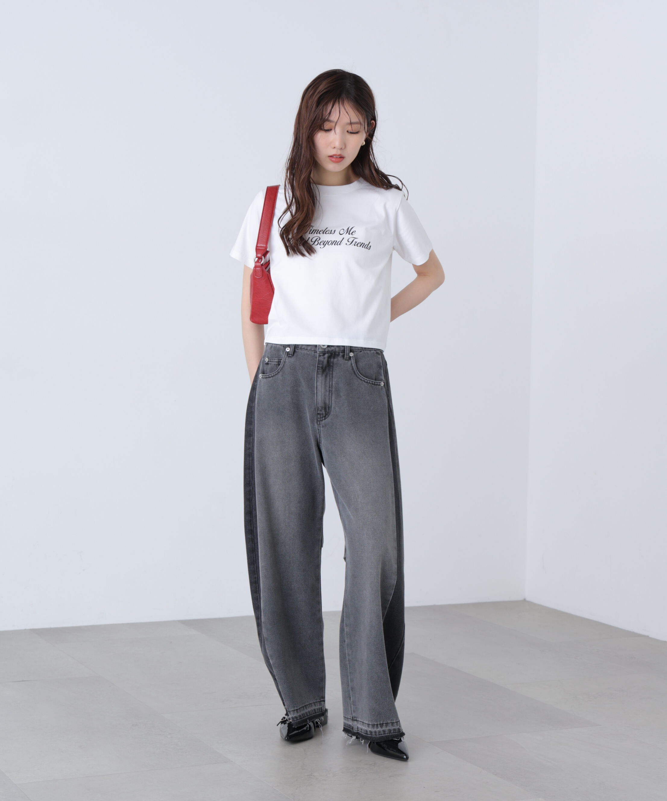  「ロゴプリントコンパクトTシャツ」|Tシャツ・カットソー|