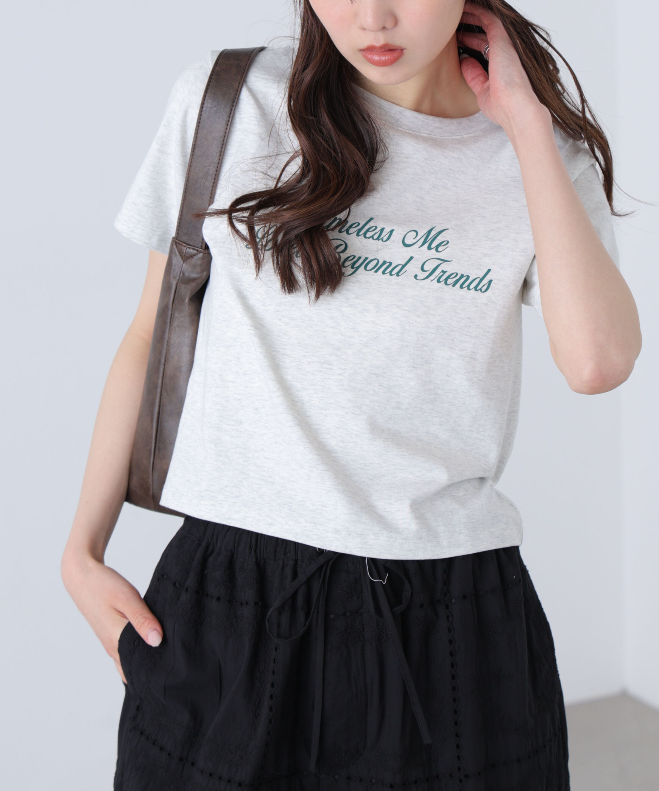  「ロゴプリントコンパクトTシャツ」|Tシャツ・カットソー|