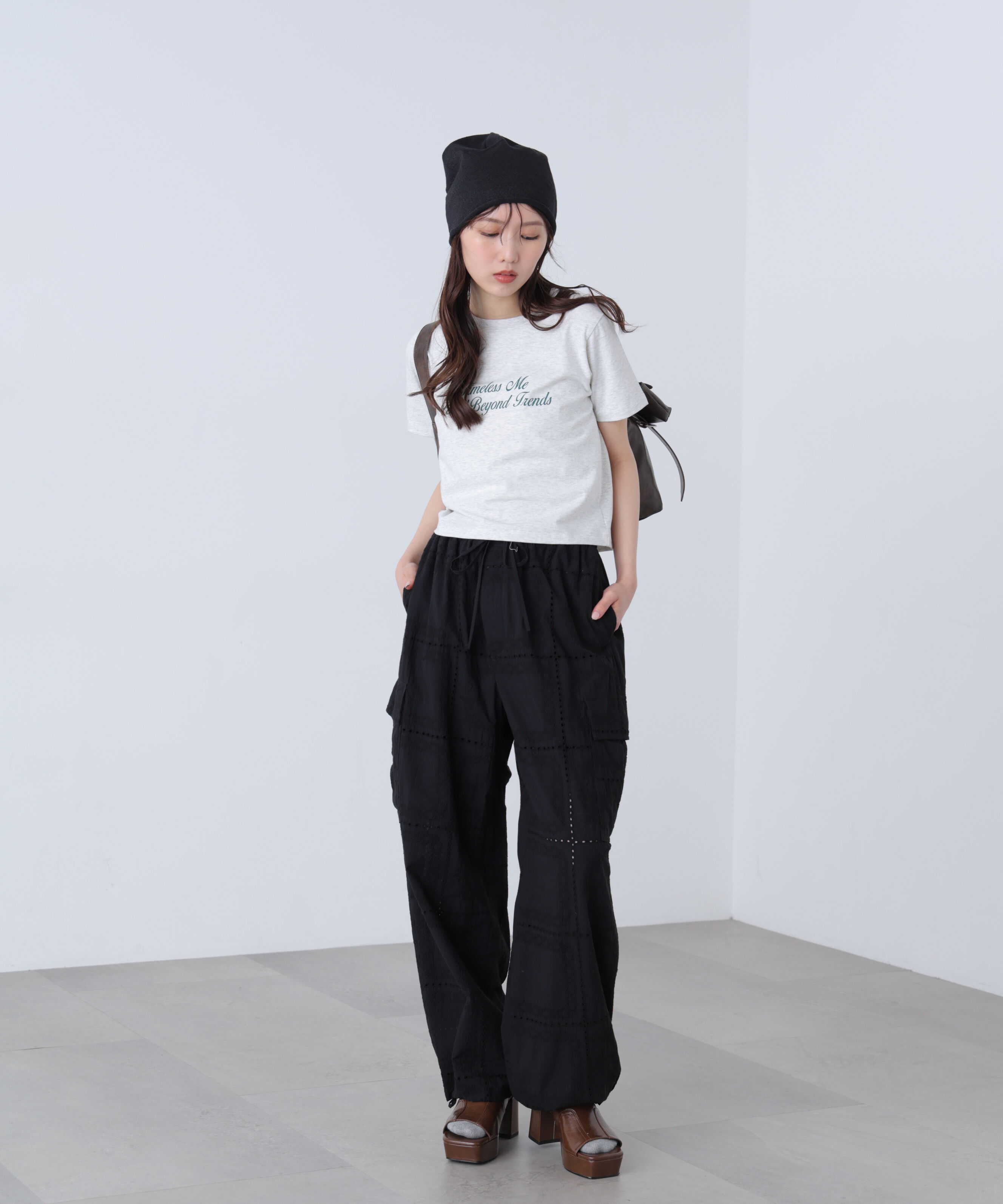  「ロゴプリントコンパクトTシャツ」|Tシャツ・カットソー|