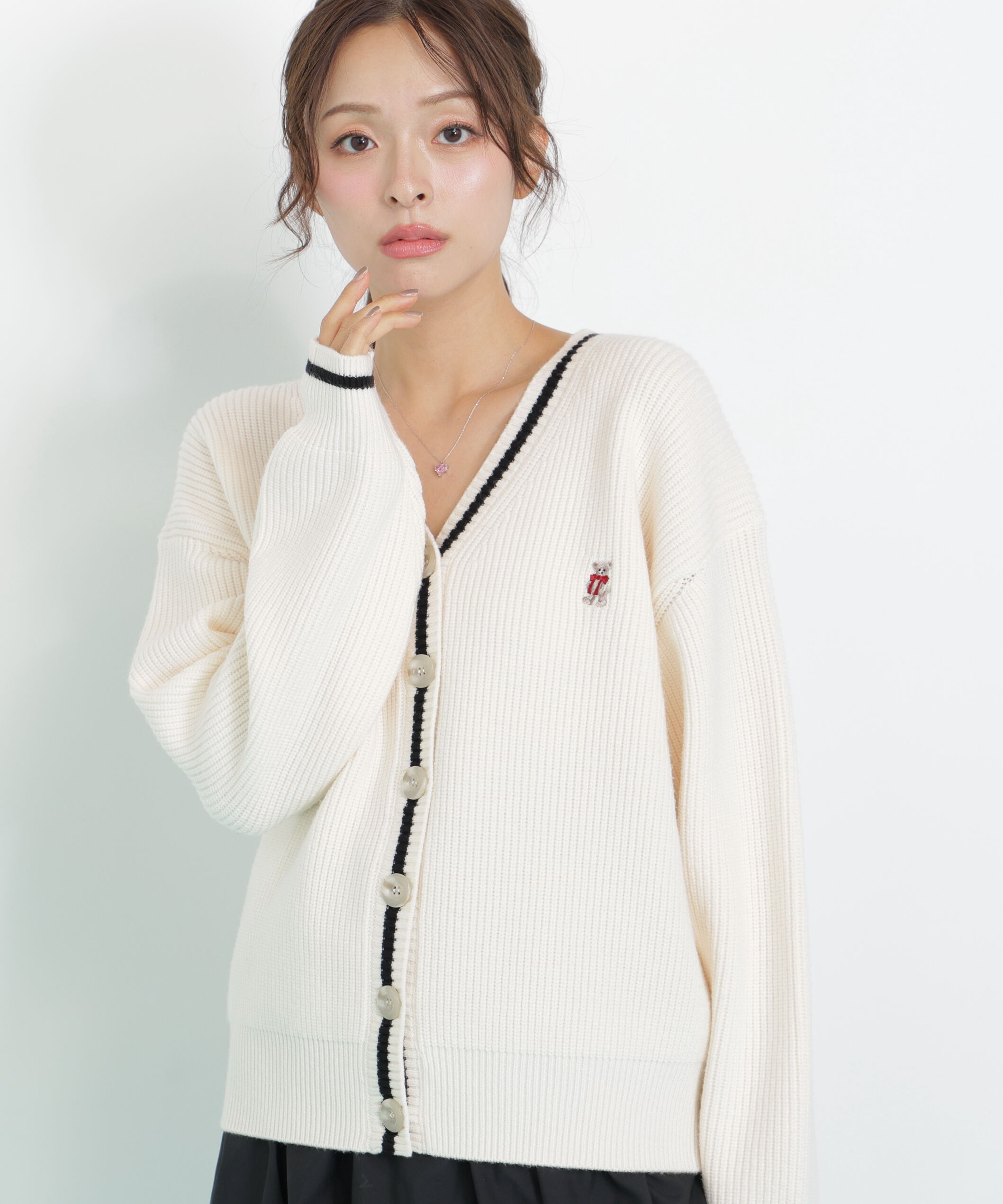  「＜ＢＥＡＲシリーズ＞カーディガンセットアップ」|ワンピース|