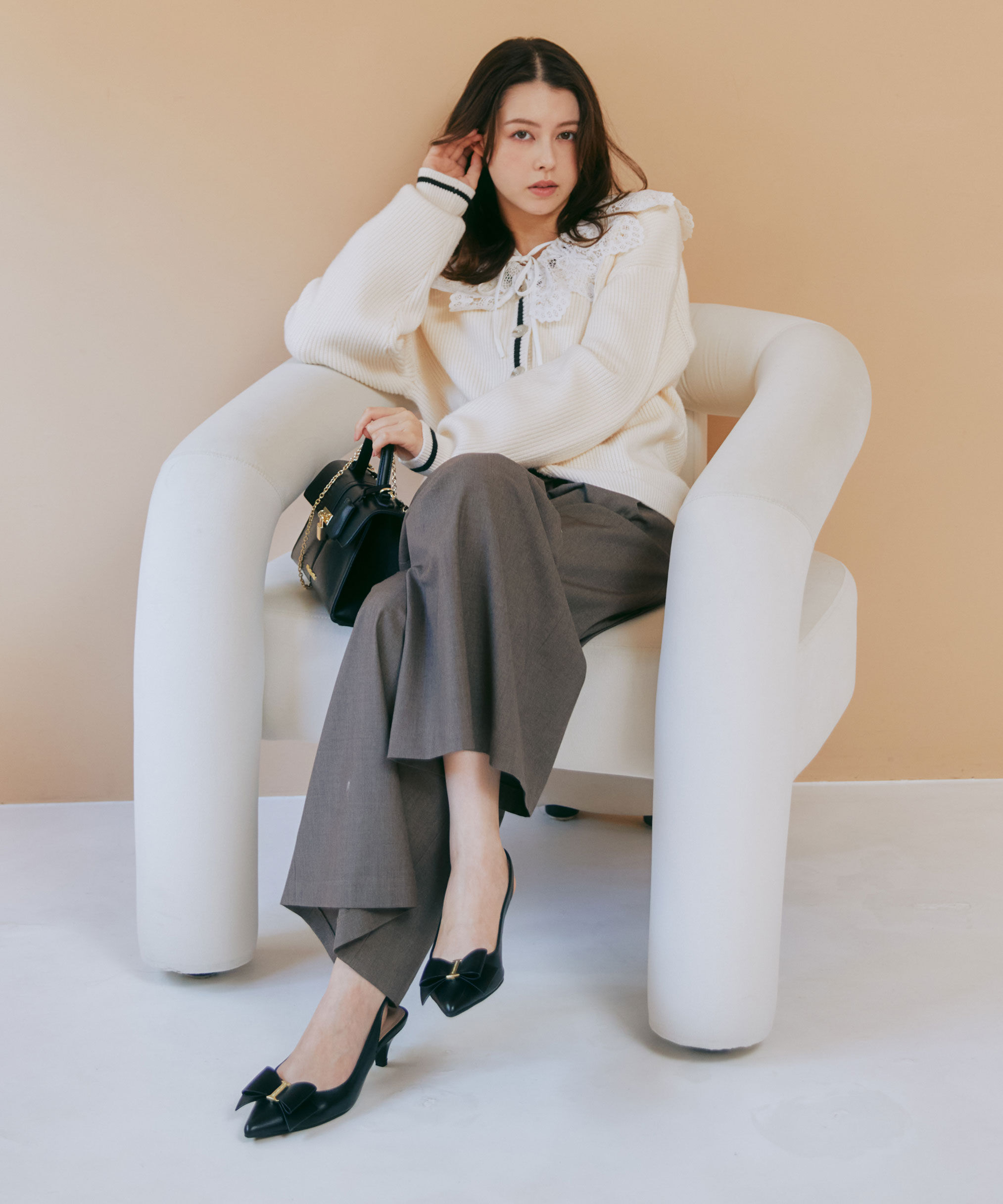  「＜ＢＥＡＲシリーズ＞カーディガンセットアップ」|ワンピース|