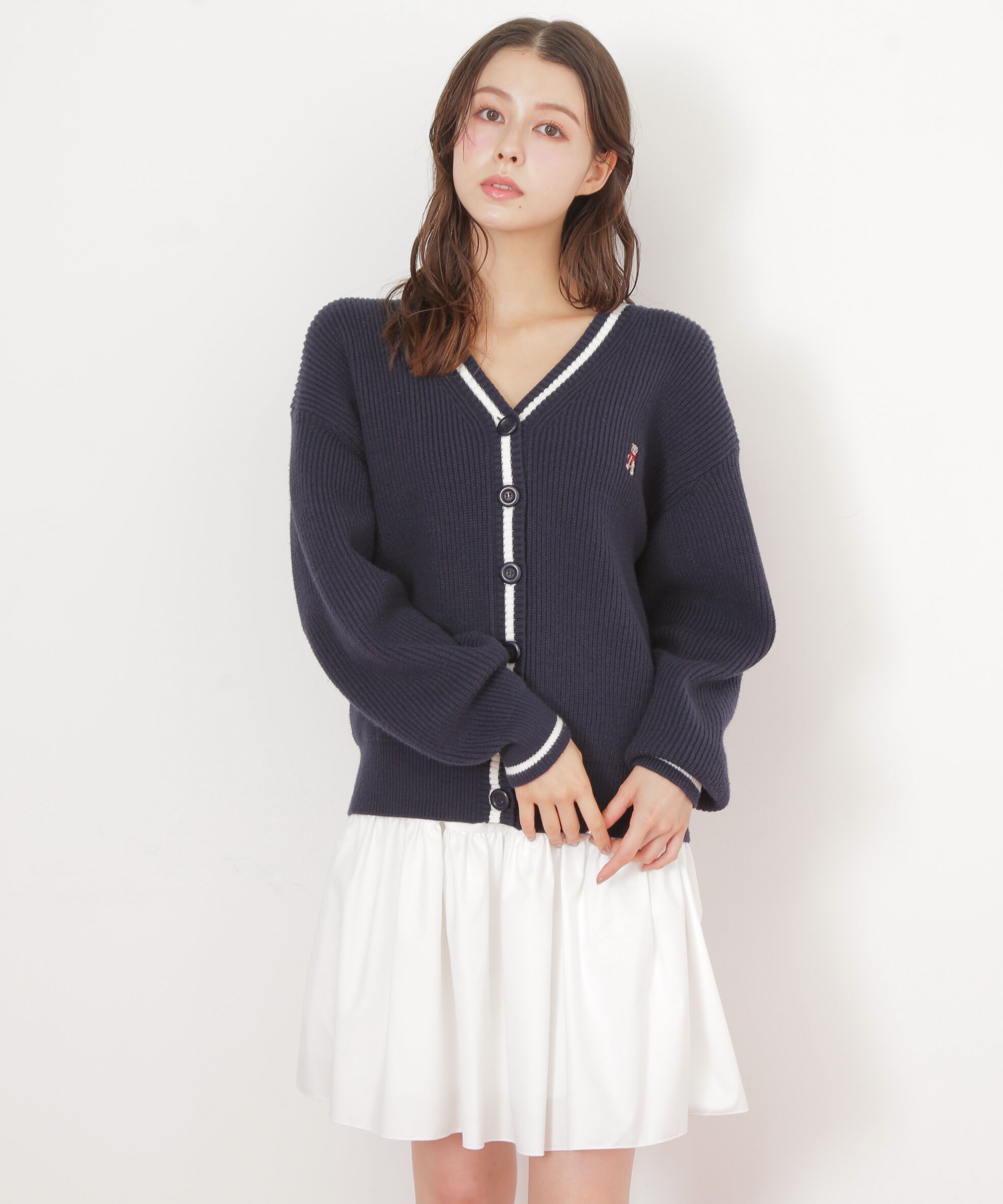  「＜ＢＥＡＲシリーズ＞カーディガンセットアップ」|ワンピース|