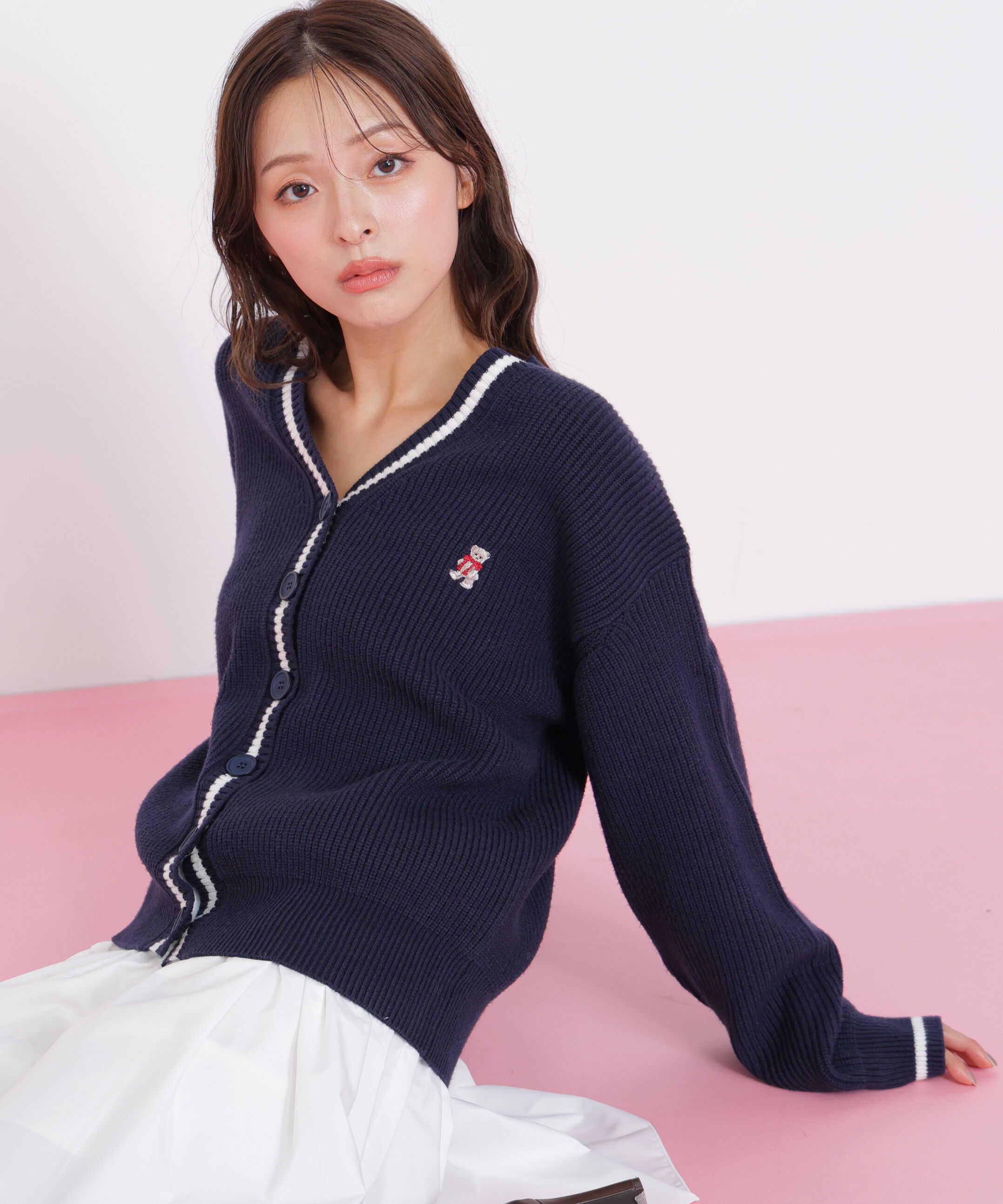  「＜ＢＥＡＲシリーズ＞カーディガンセットアップ」|ワンピース|