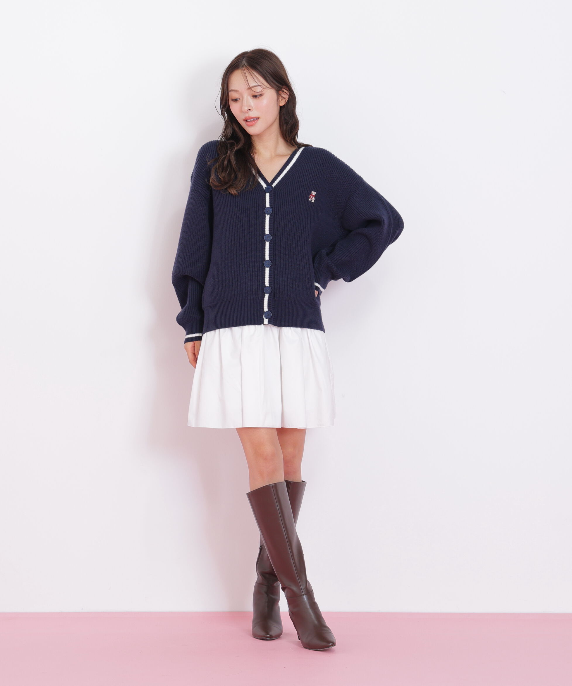  「＜ＢＥＡＲシリーズ＞カーディガンセットアップ」|ワンピース|