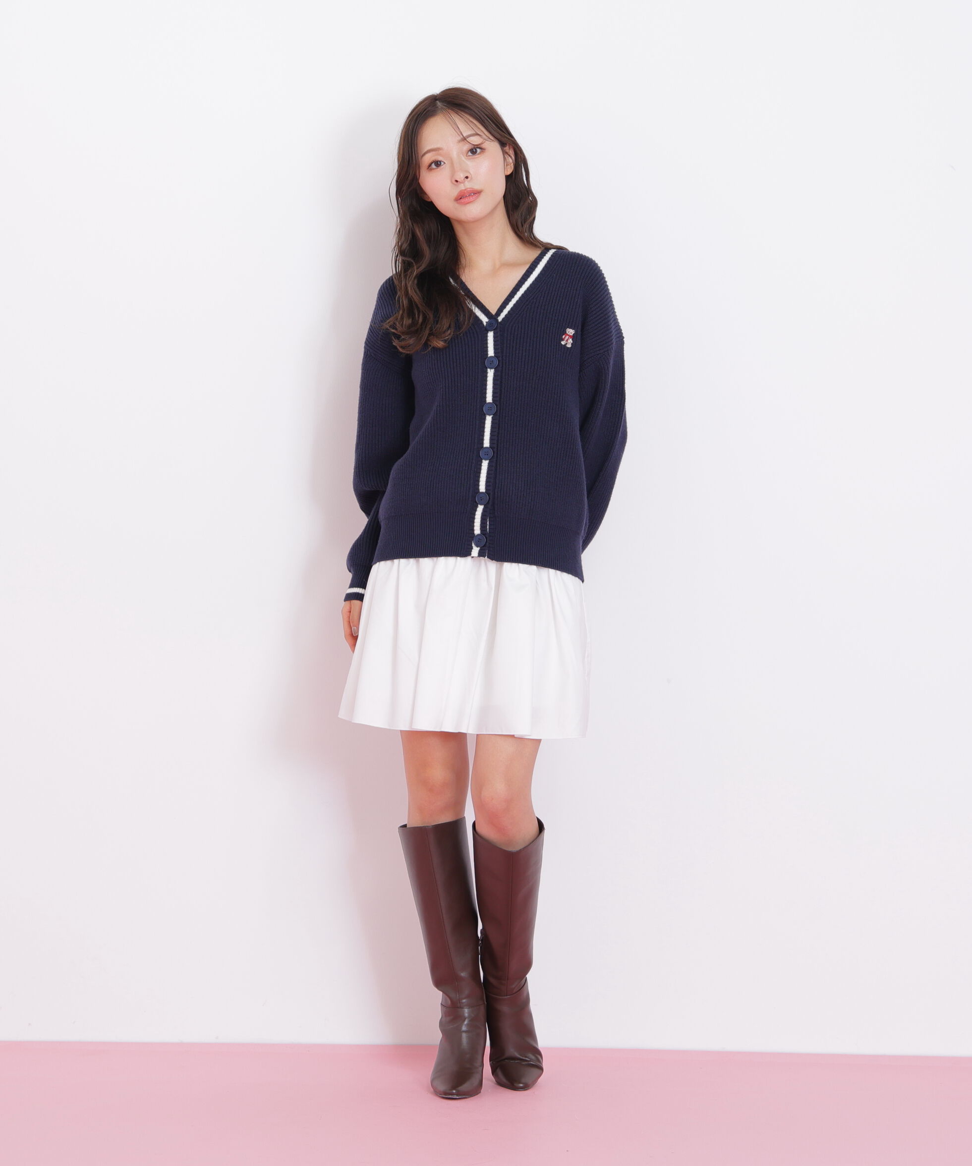  「＜ＢＥＡＲシリーズ＞カーディガンセットアップ」|ワンピース|