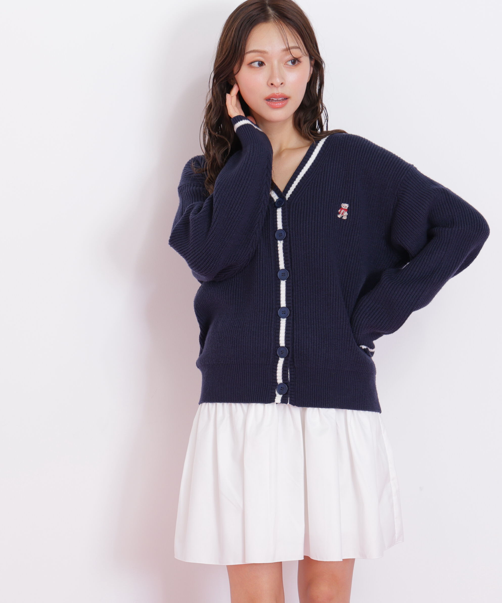  「＜ＢＥＡＲシリーズ＞カーディガンセットアップ」|ワンピース|