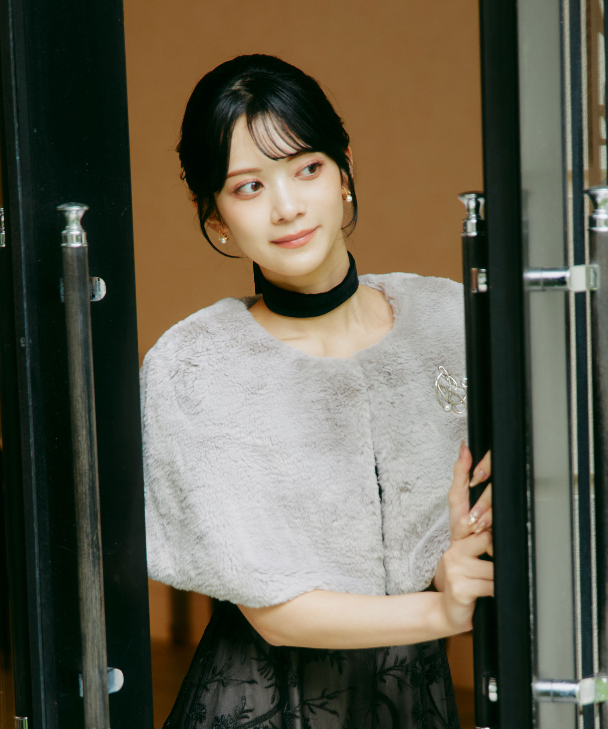  「＜ｍｉｋｕさんコラボ＞フェイクファーケープ」|その他|