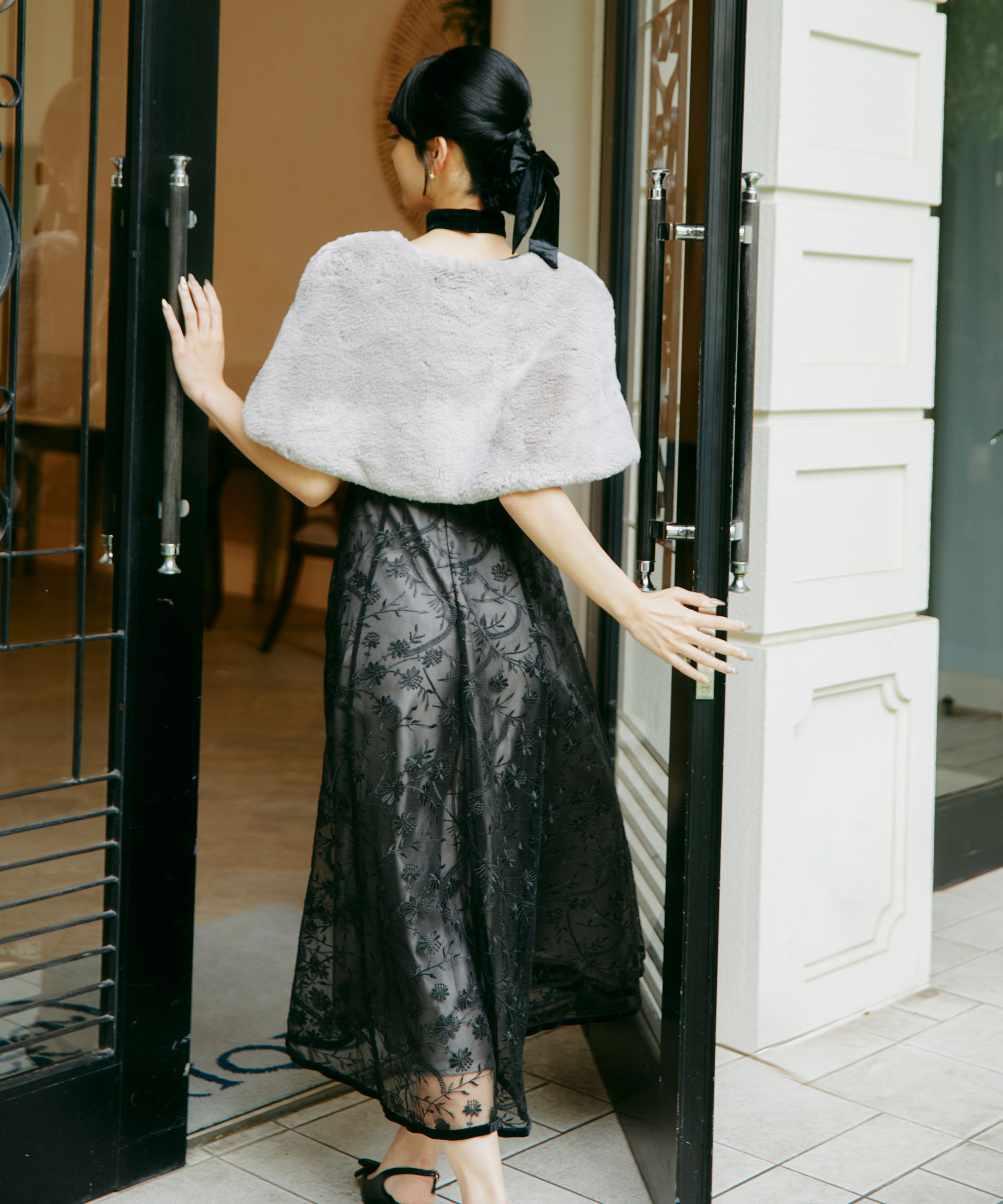  「＜ｍｉｋｕさんコラボ＞フェイクファーケープ」|その他|