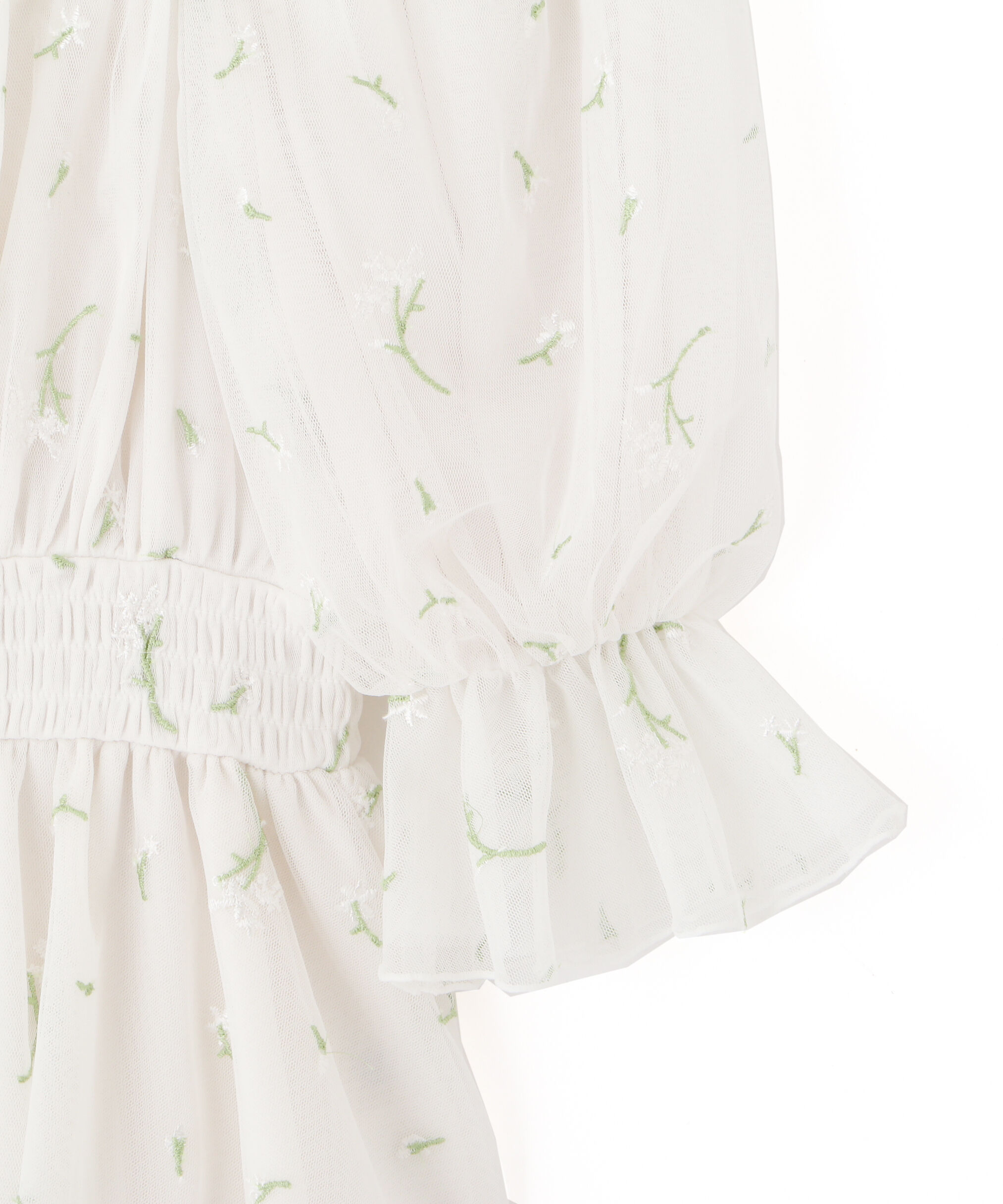  「チュールシャーリングブラウス」|シャツ・ブラウス|